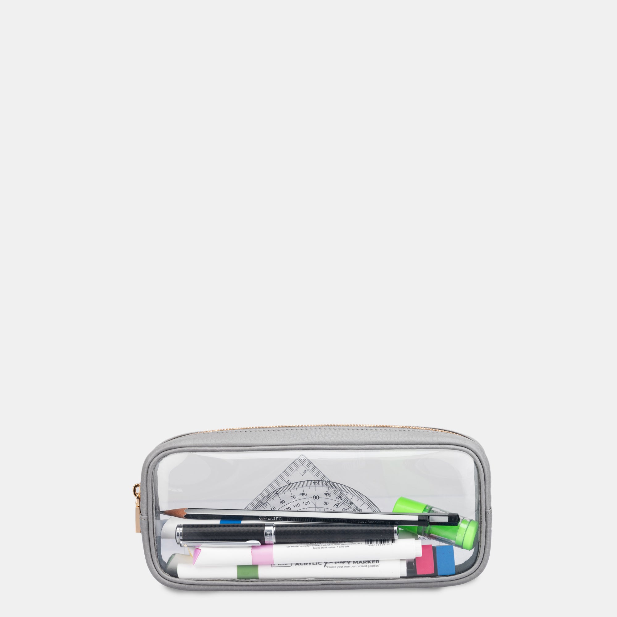 Pencil Pouch Clear#Color_Grey