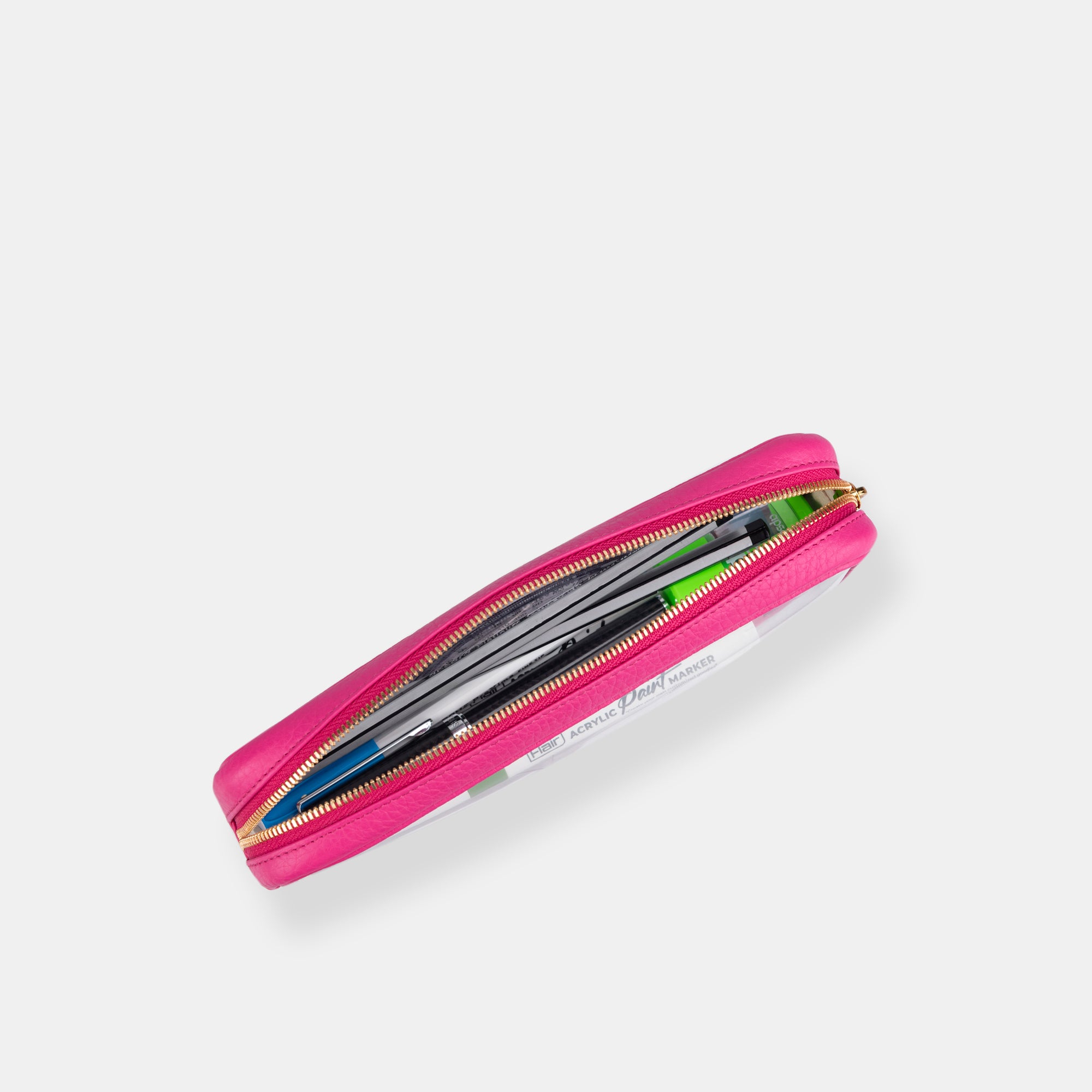 Pencil Pouch Clear#Color_Pink