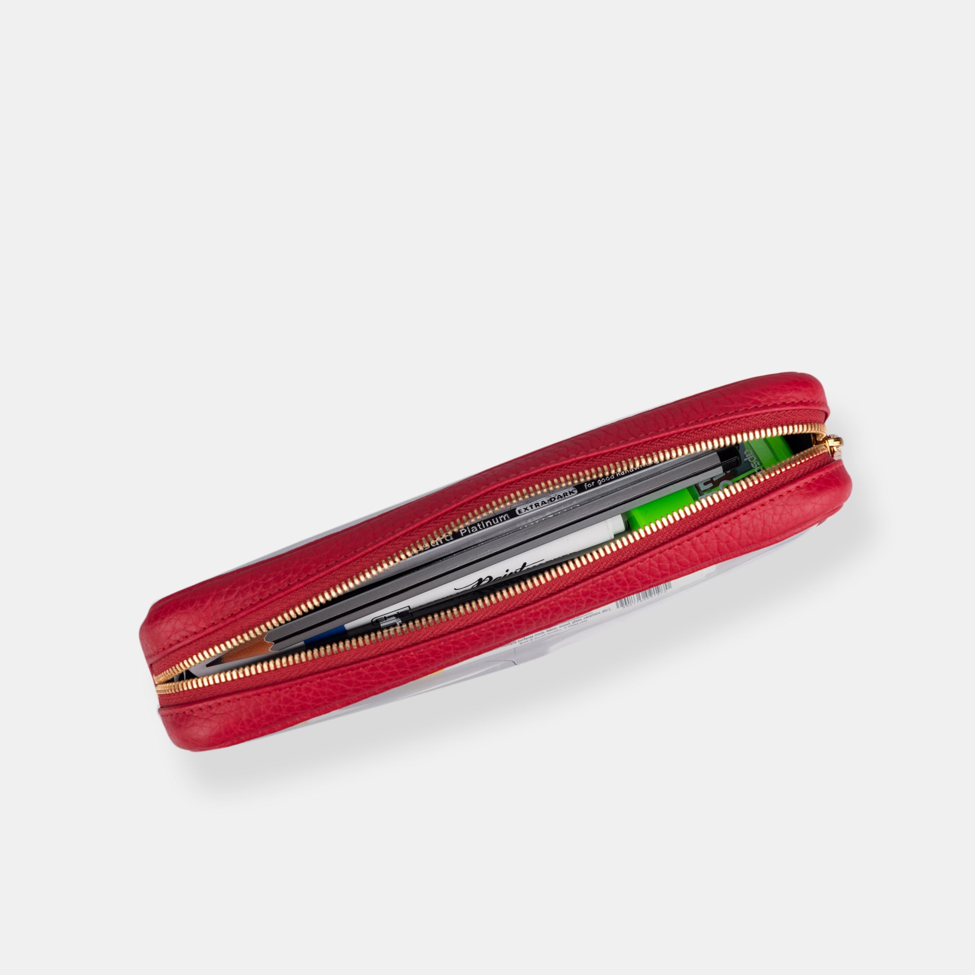 Pencil Pouch Clear#Color_Red