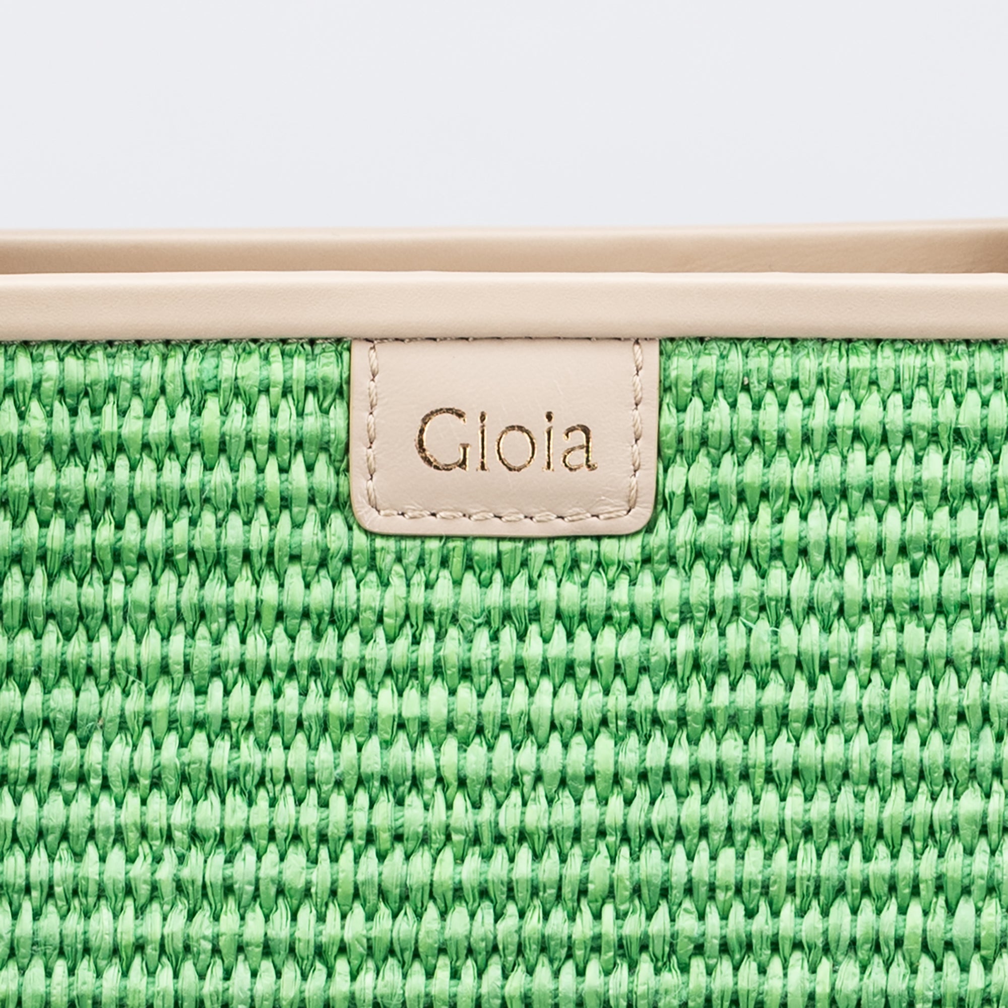 Raffia Book Tote#Color_Green