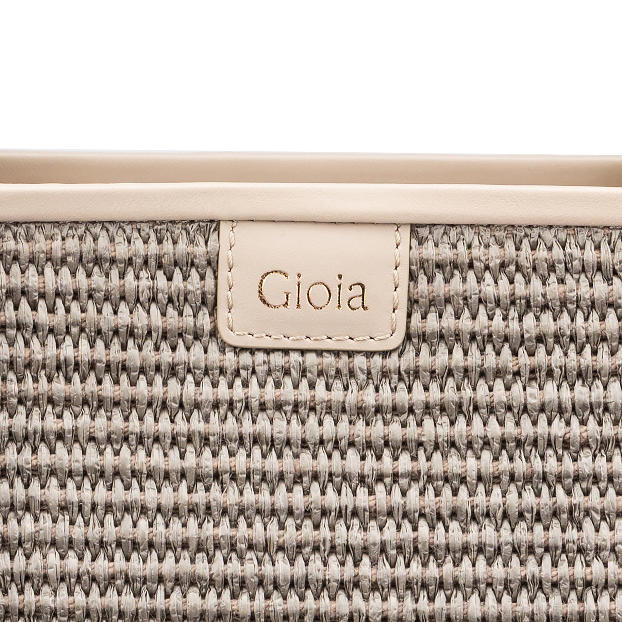 Raffia Book Tote#Color_Grey