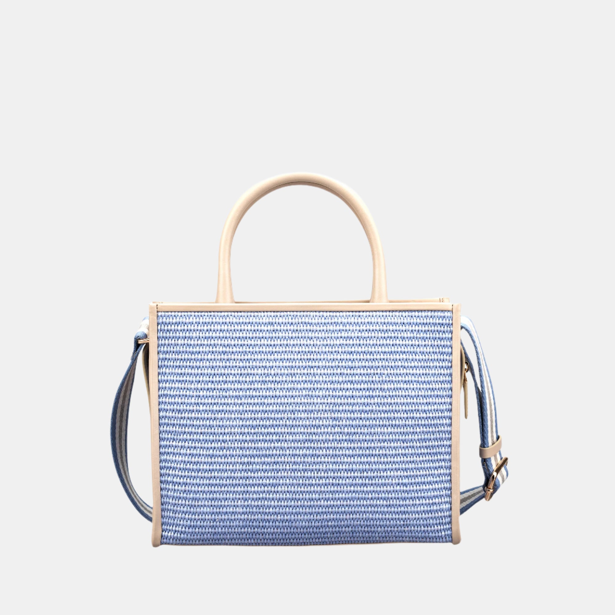 Raffia Book Tote#Color_Sky Blue