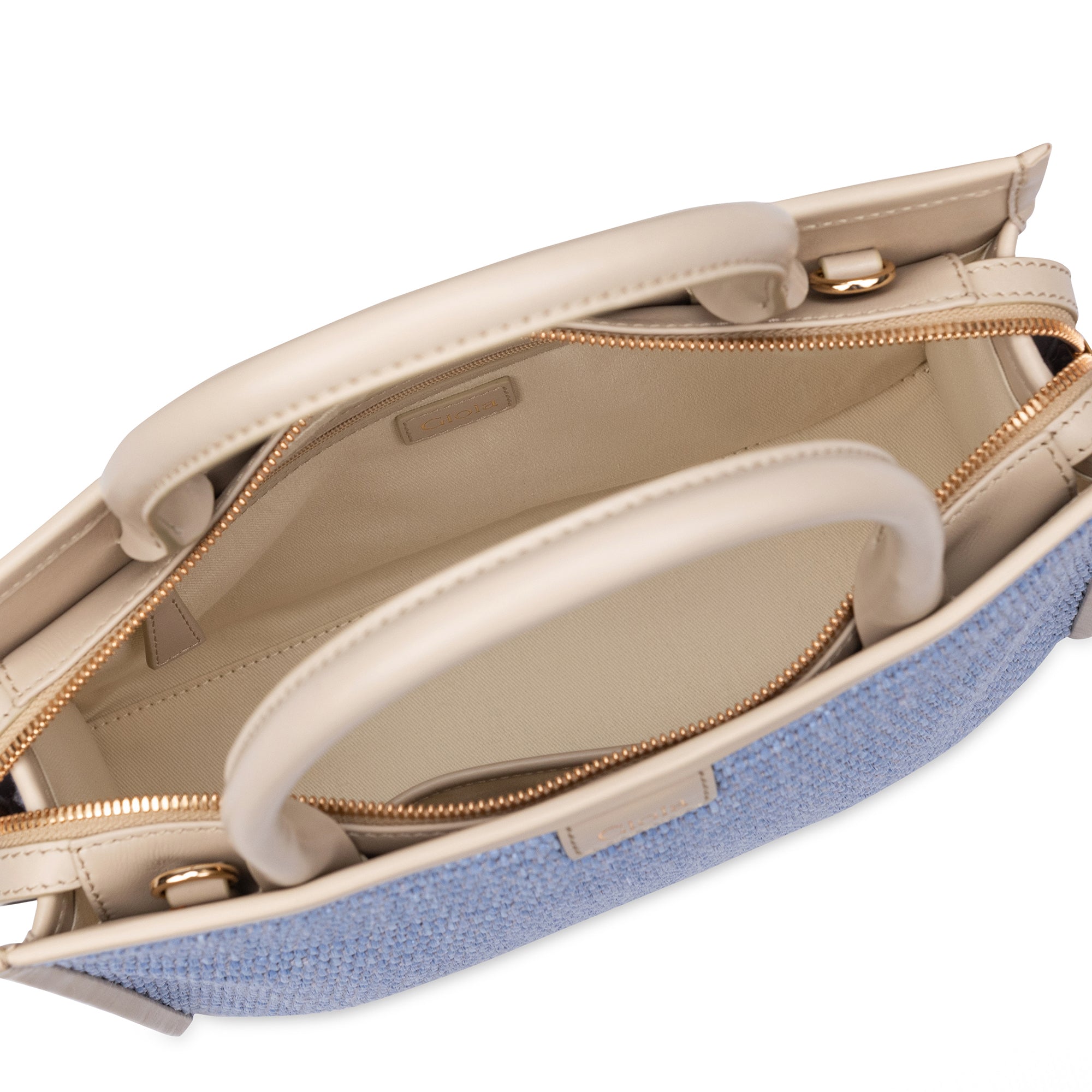 Raffia Book Tote#Color_Sky Blue