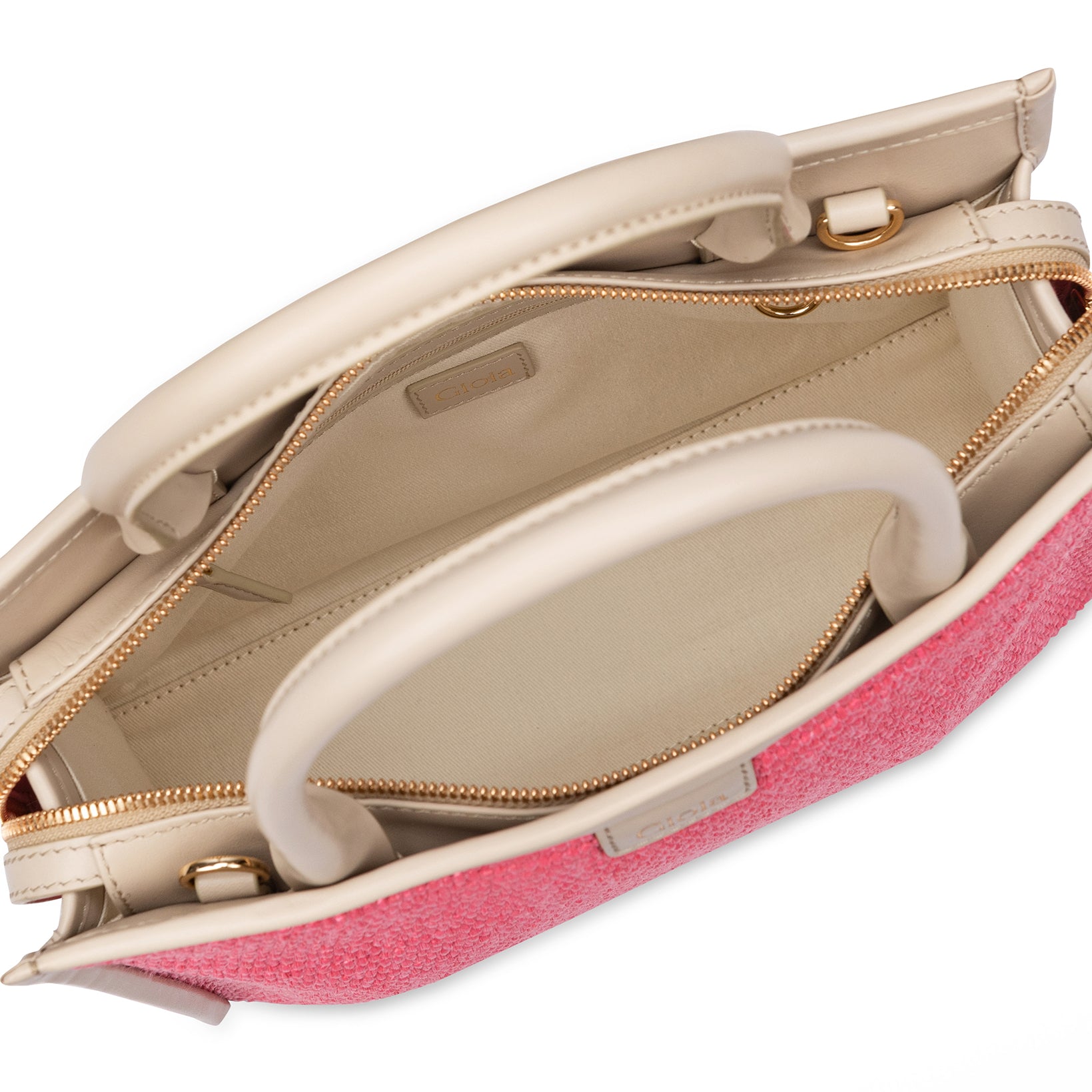 Raffia Book Tote#Color_Pink