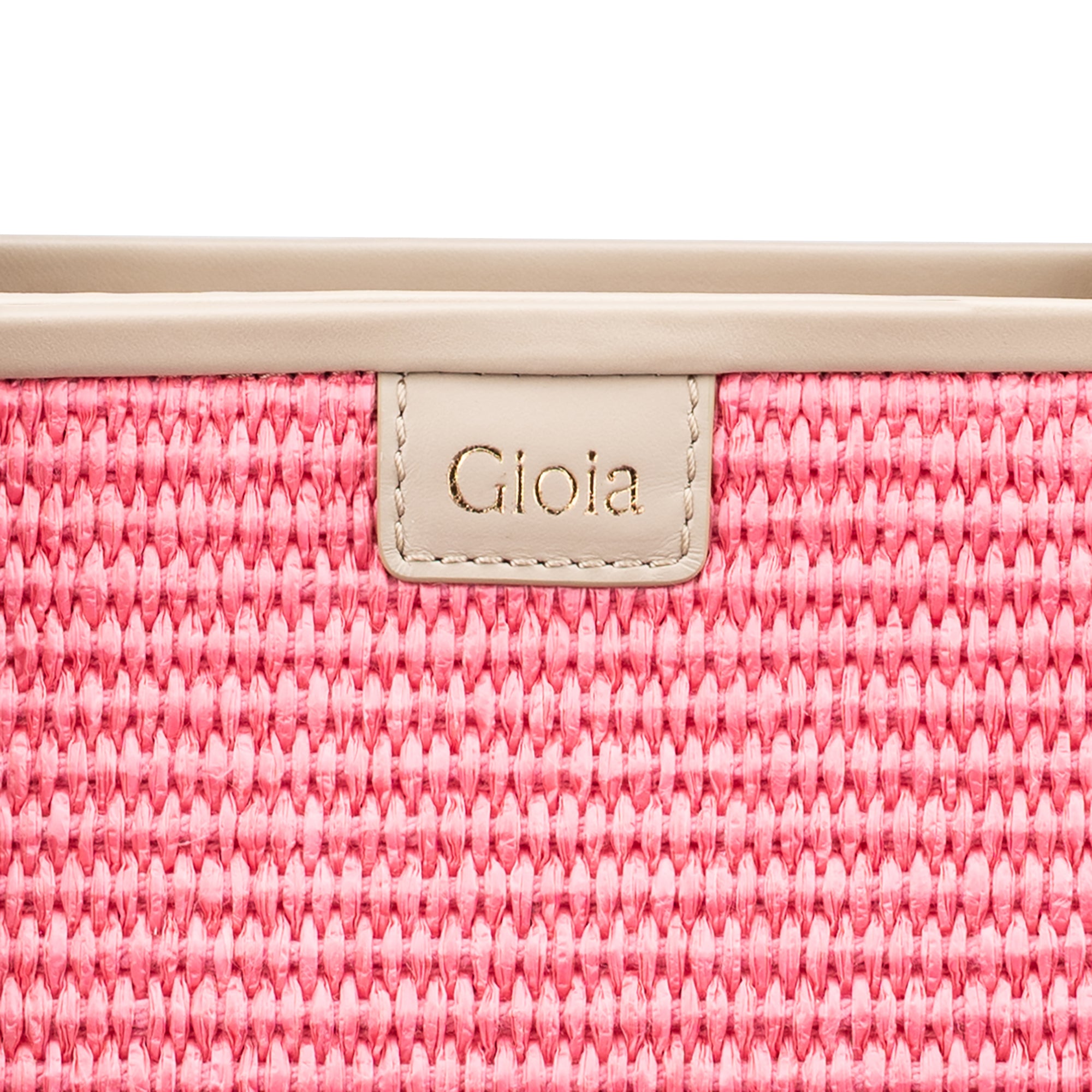 Raffia Book Tote#Color_Pink