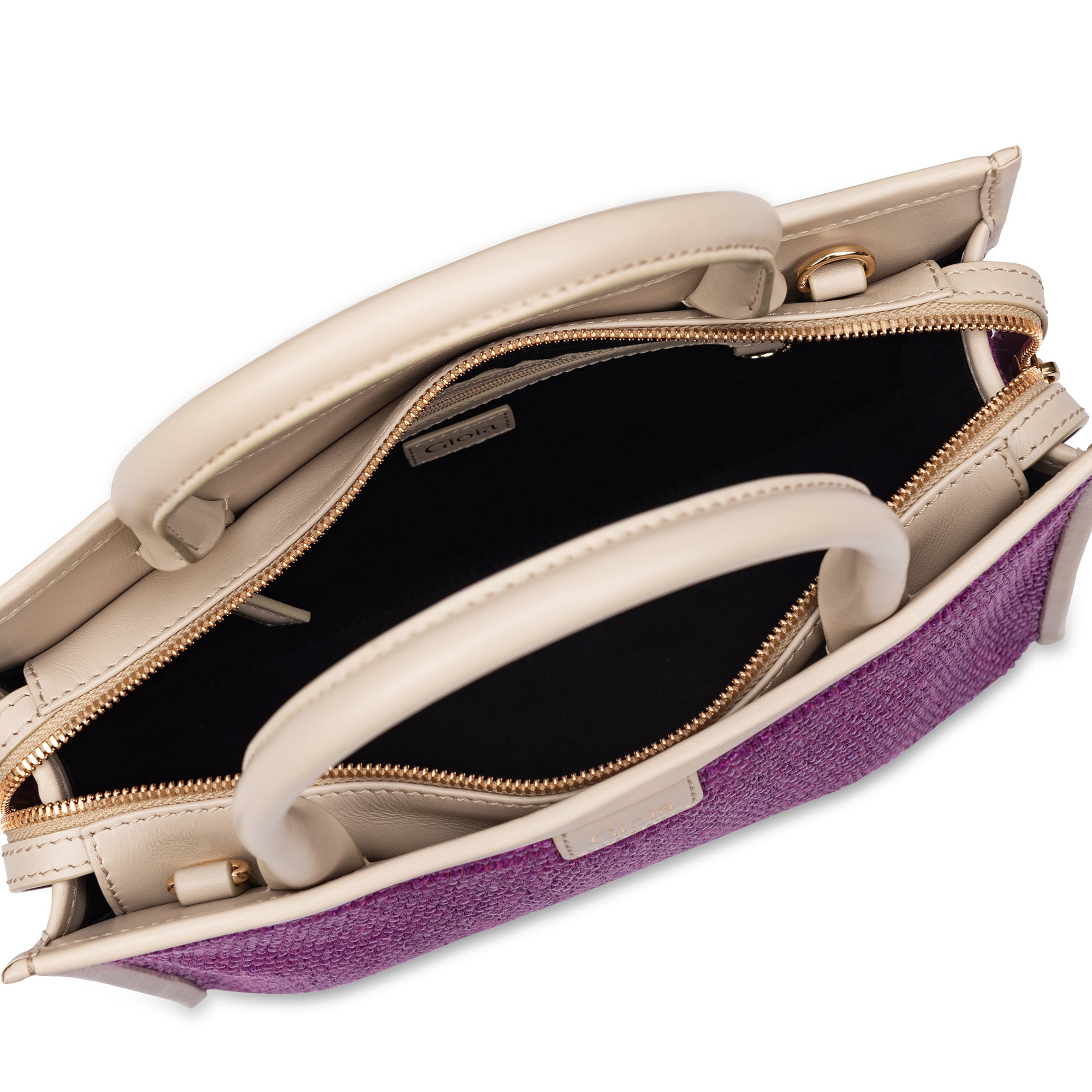 Raffia Book Tote#Color_Purple