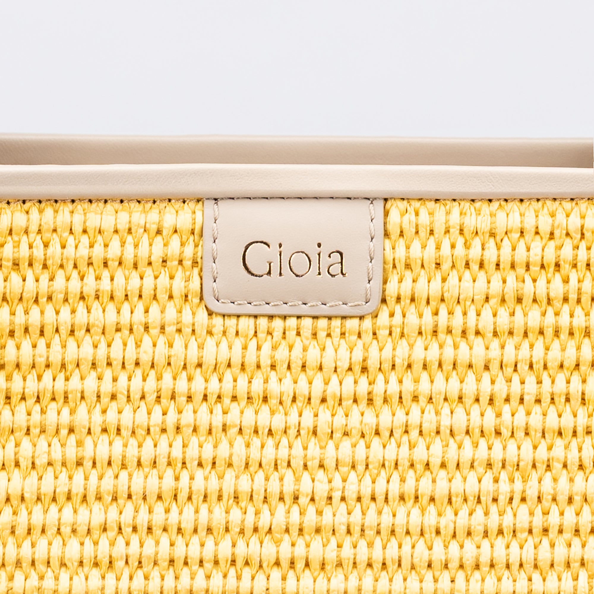 Raffia Book Tote#Color_Yellow