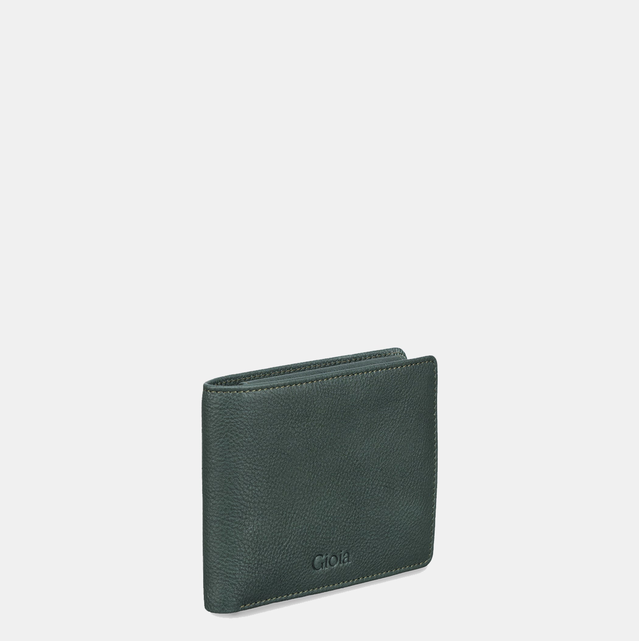 Rober Bifold Wallet with Coin Case#Color_Green