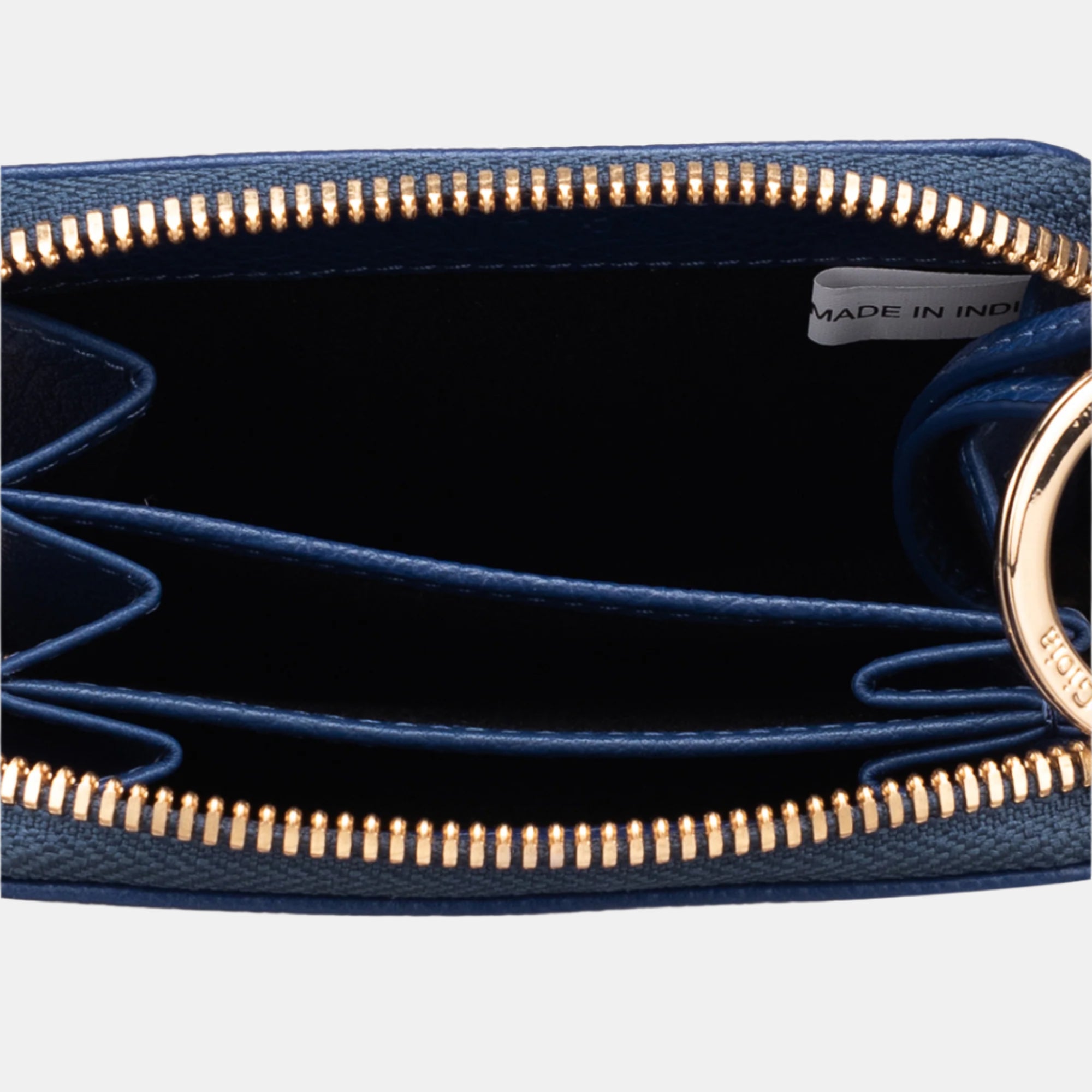 Rom Ziparound Wallet#Color_Navy