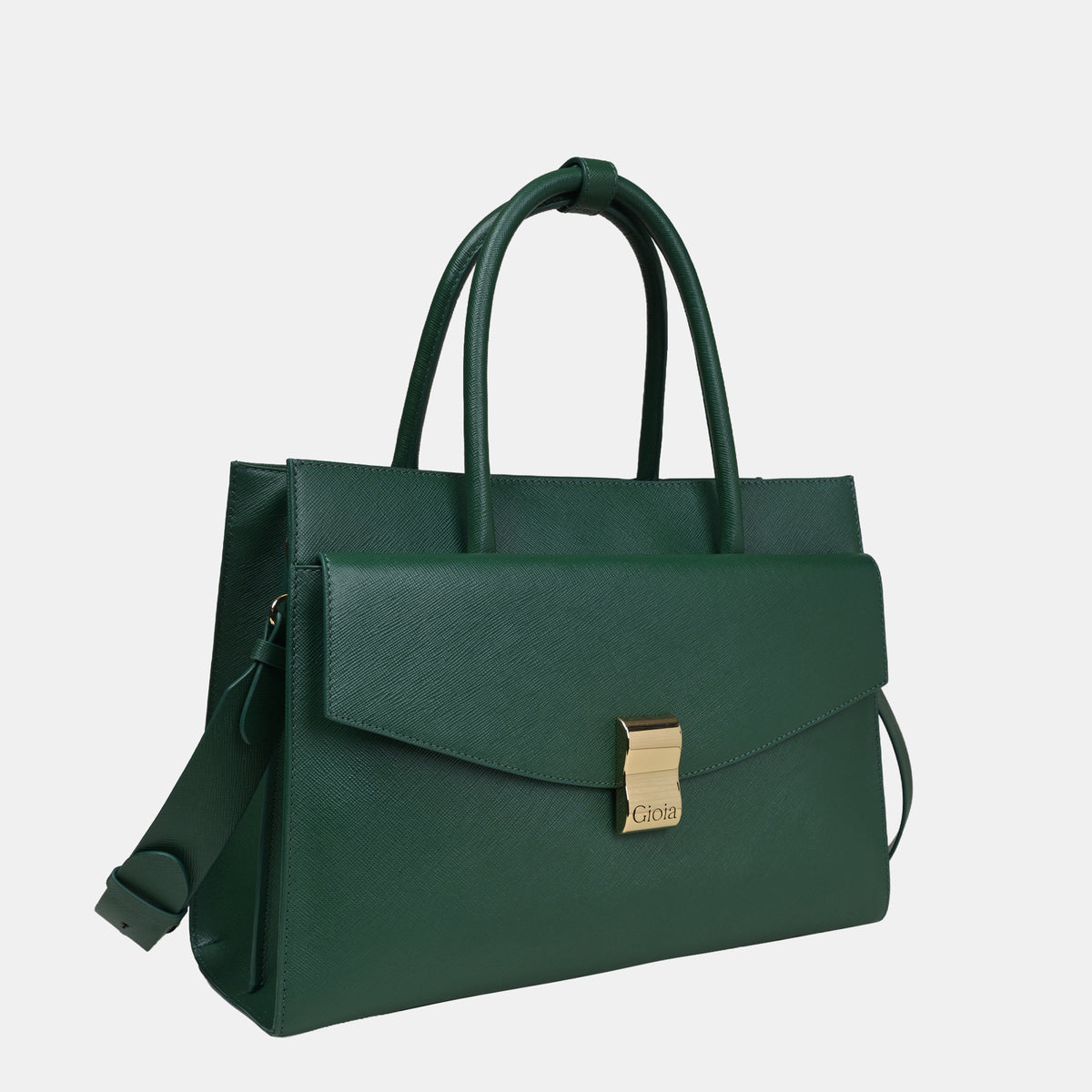 Saffiano Bold Work Bag#Color_Green