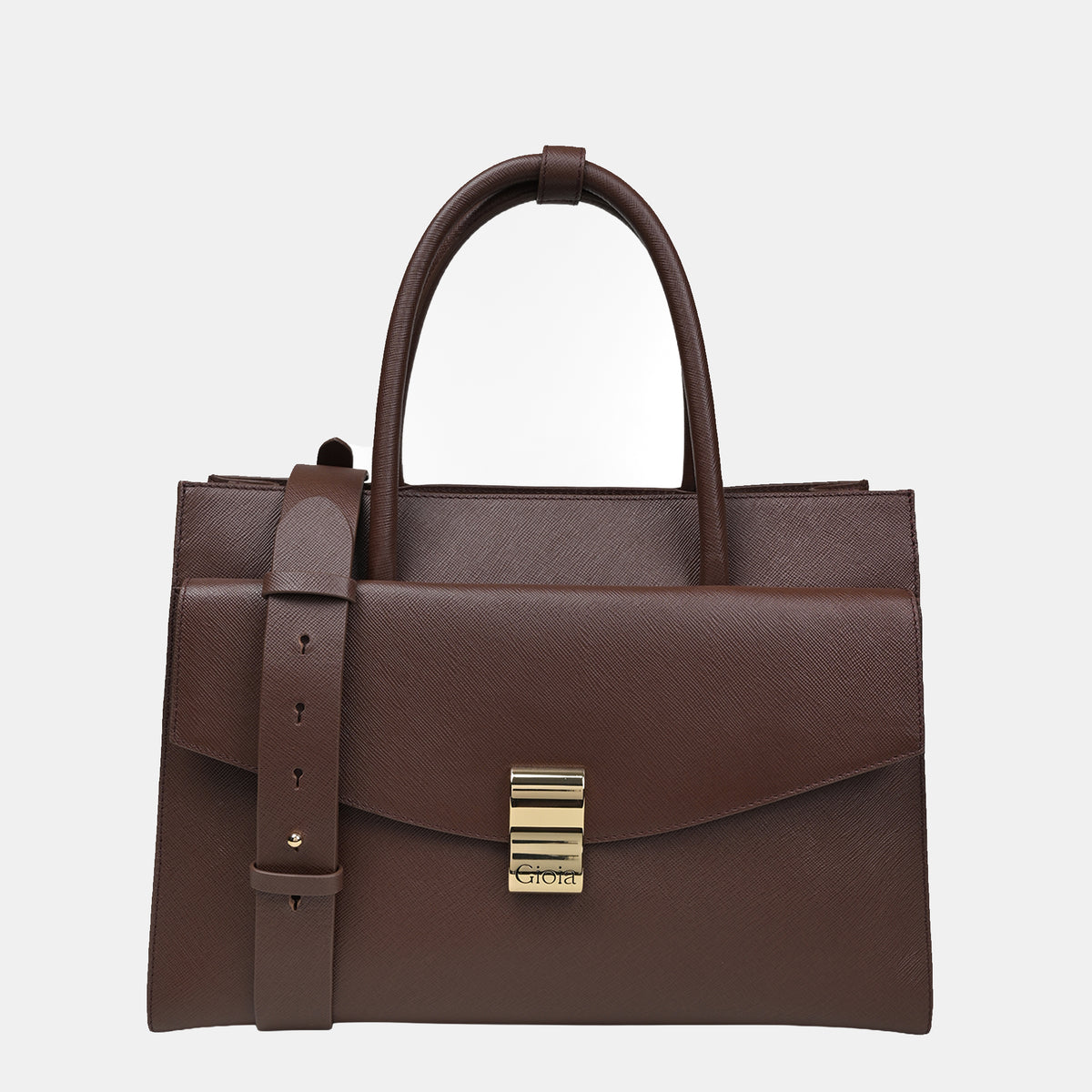Saffiano Bold Work Bag#Color_Tan