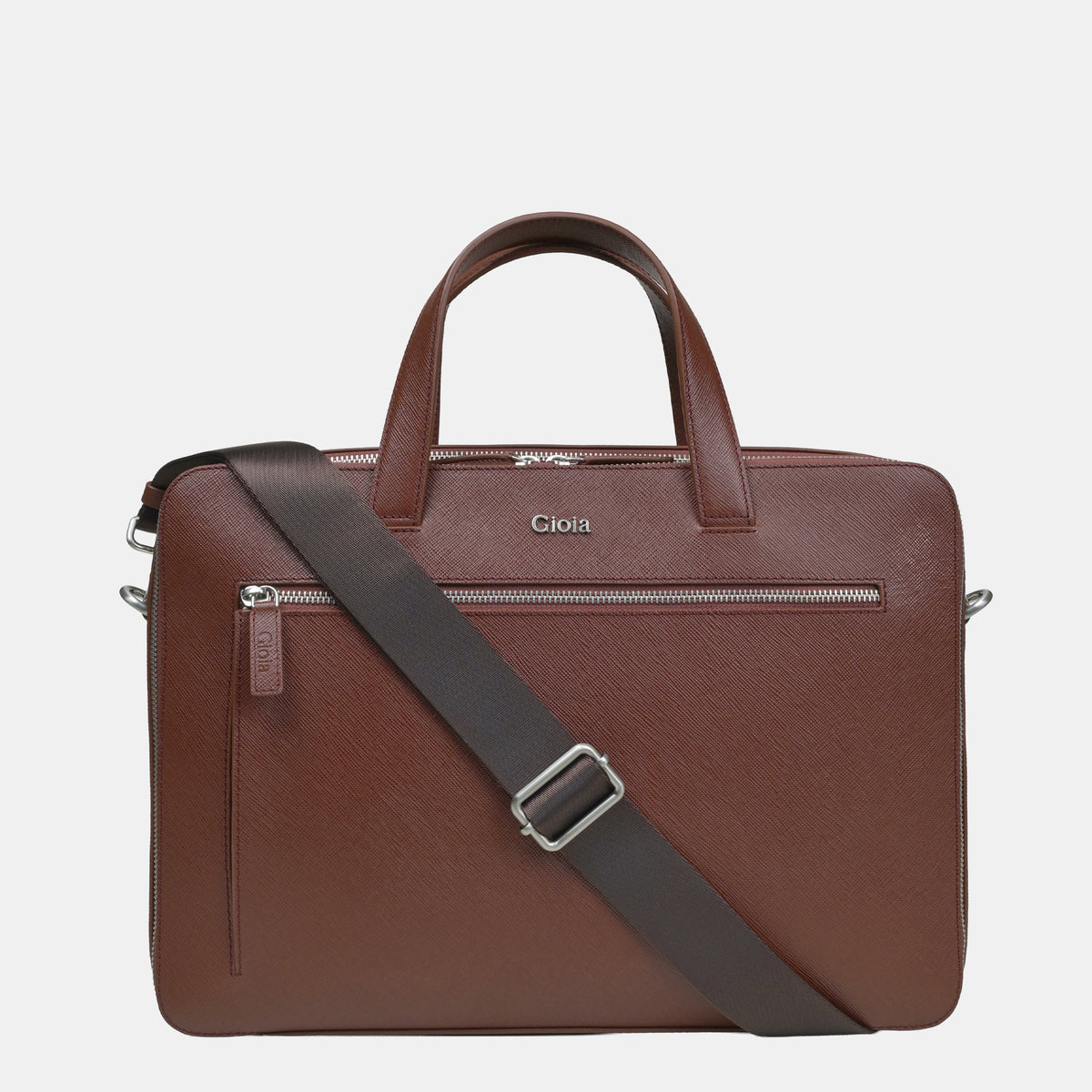 Saffiano Briefcase#Color_Tan
