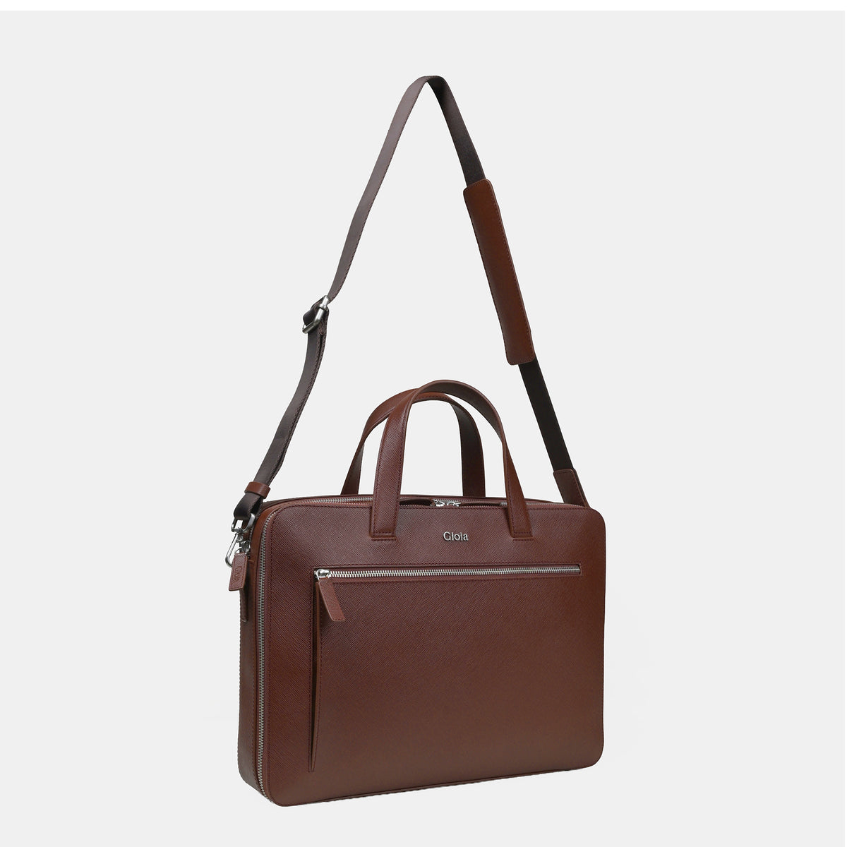 Saffiano Briefcase#Color_Tan