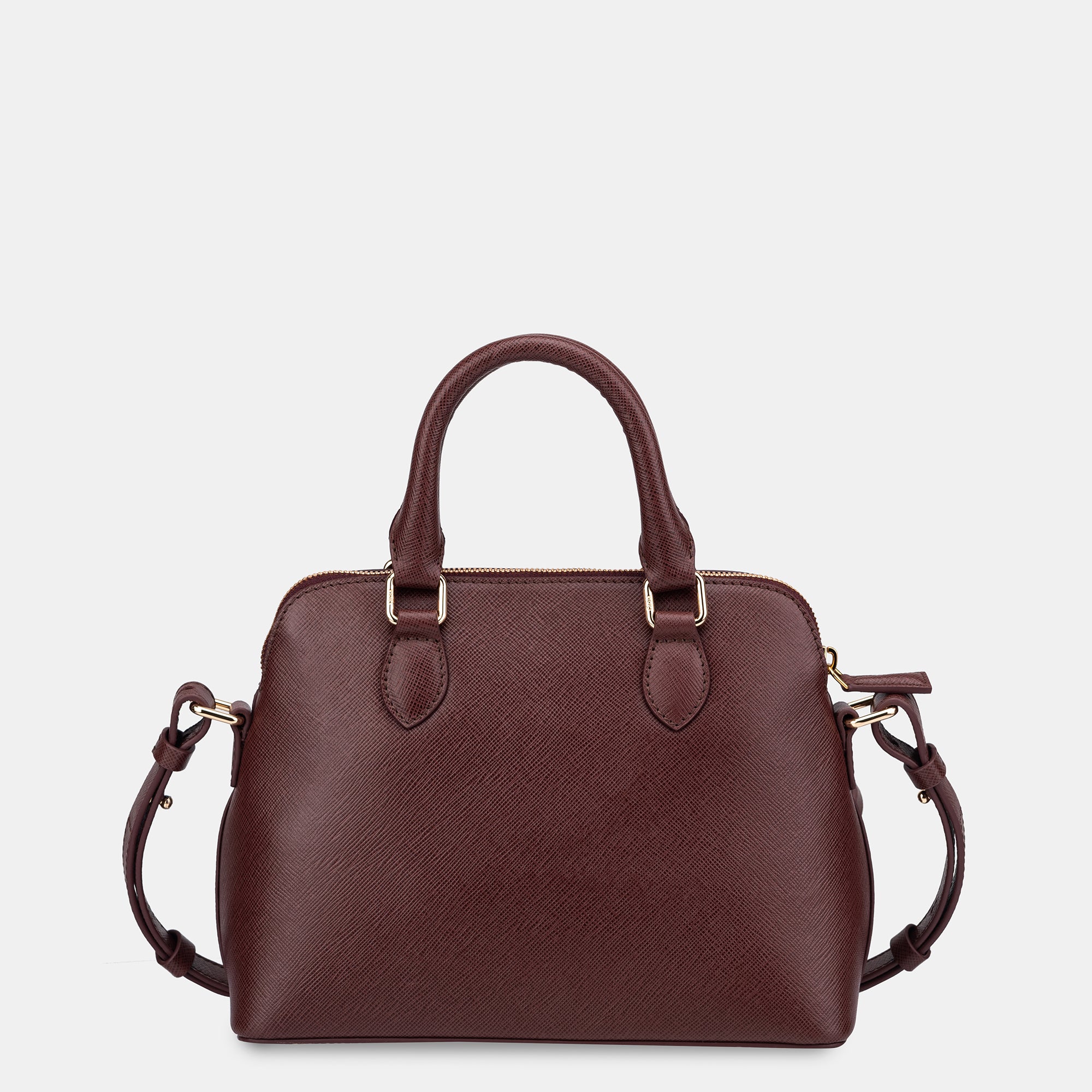 Saffiano Small Multiway Crossbody#Color_Brown