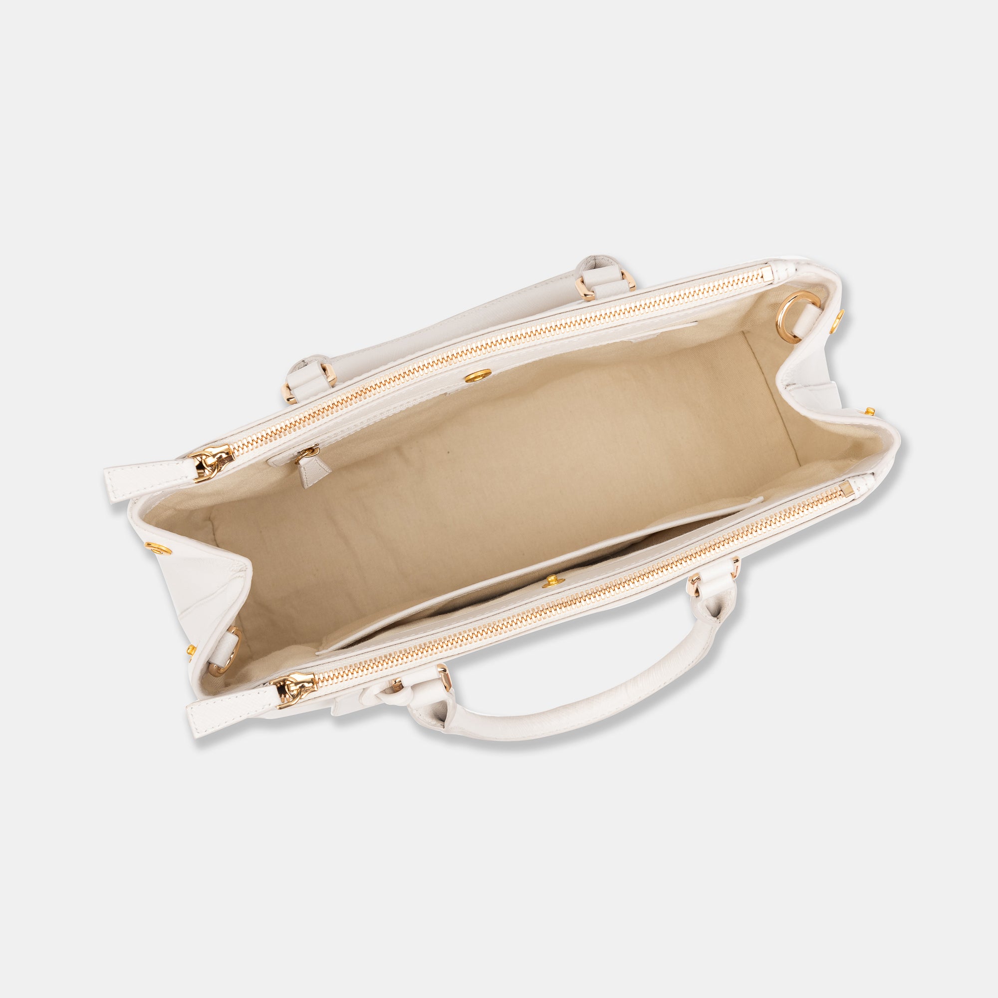 Saffiano Medium Multiway Crossbody#Color_Off White