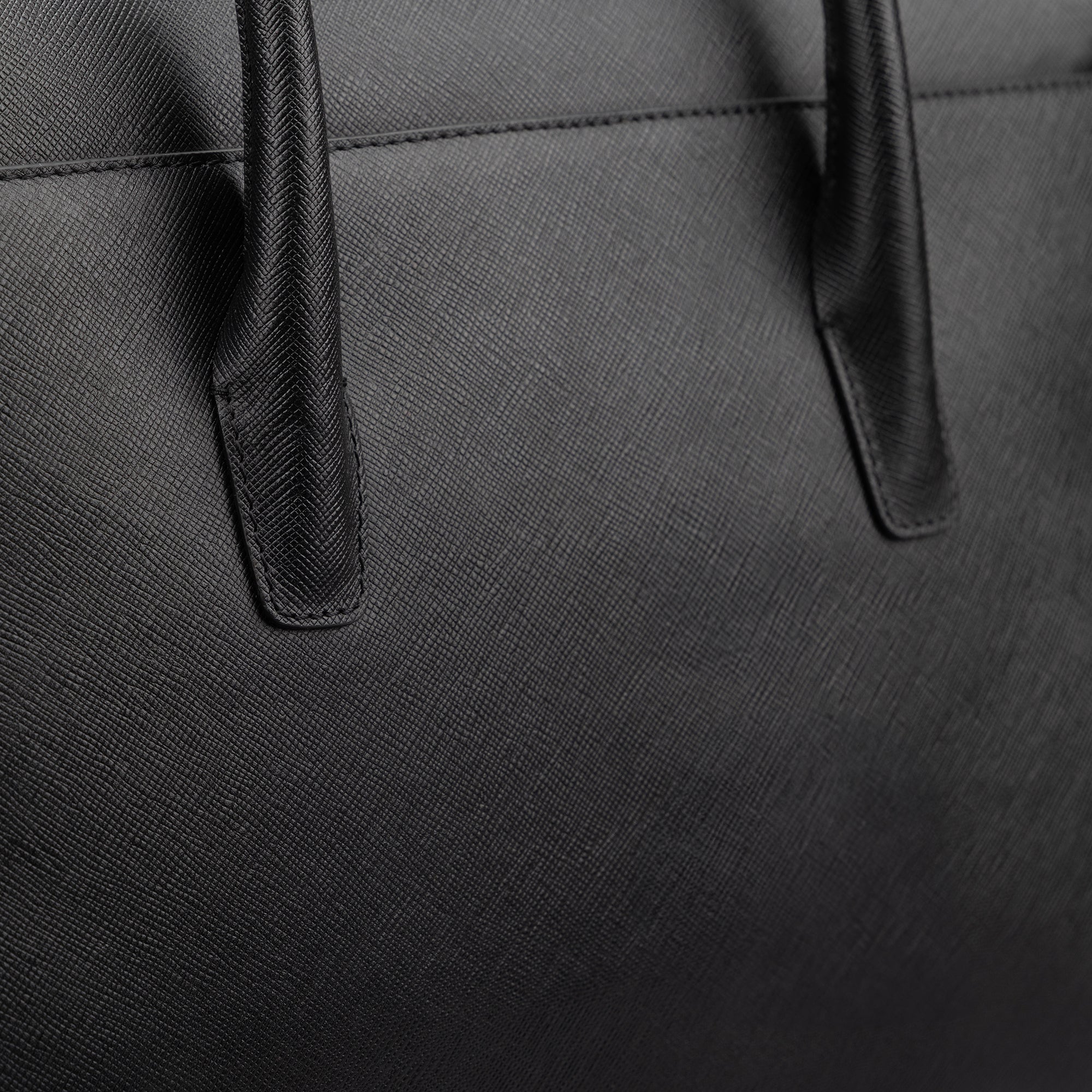 Saffiano Work Bag#Color_Black