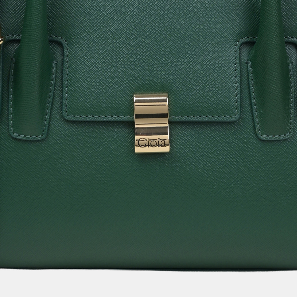 Saffiano Medium Top Handle#Color_Green