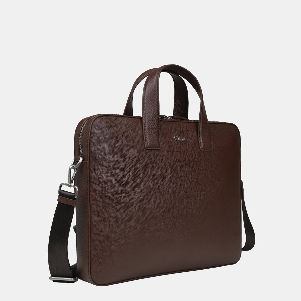 Saffiano Leather Laptop Bag#Color_Tan