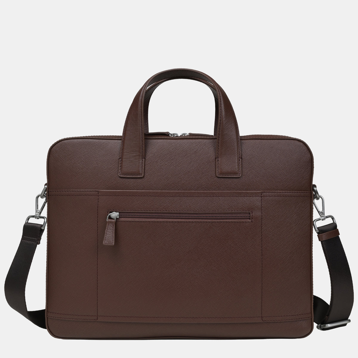 Saffiano Leather Laptop Bag#Color_Tan
