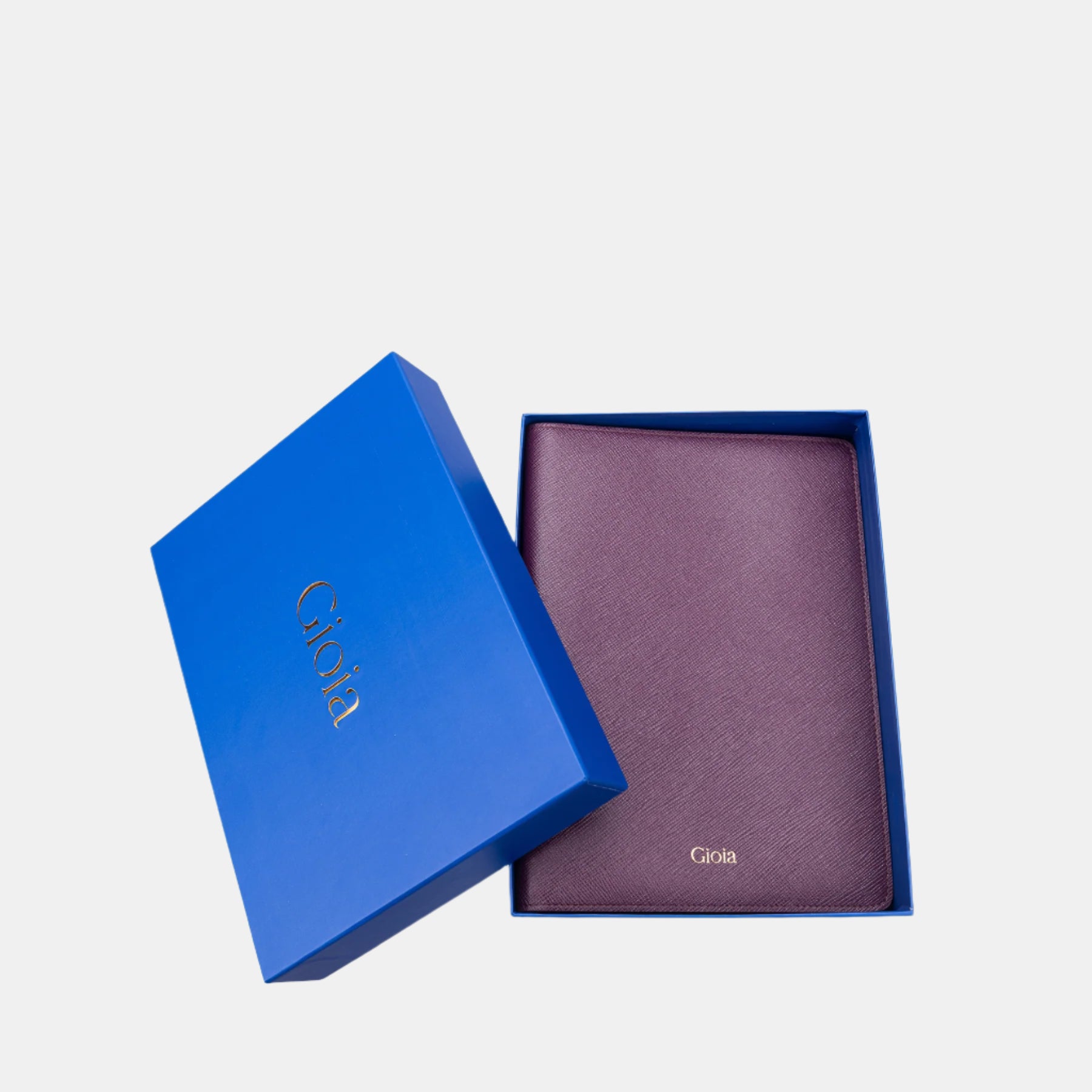 Saffiano A5 Notebook#Color_Plum