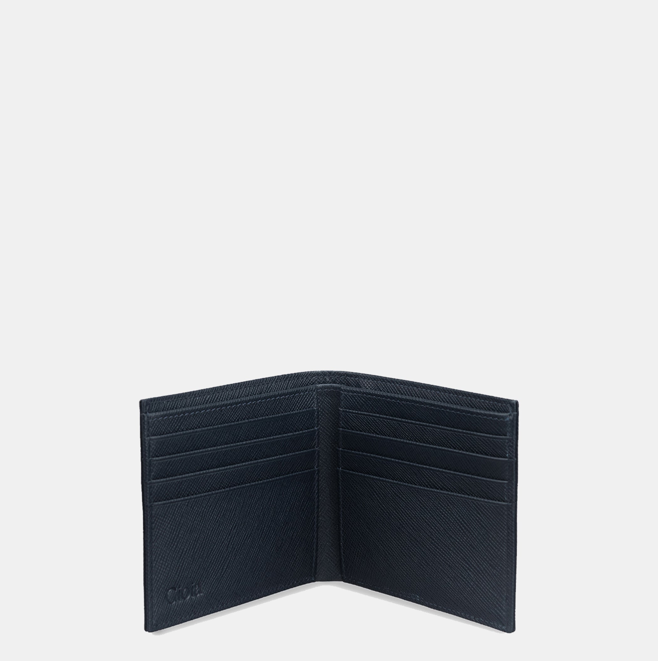 Saffiano Bifold Wallet#Color_Navy