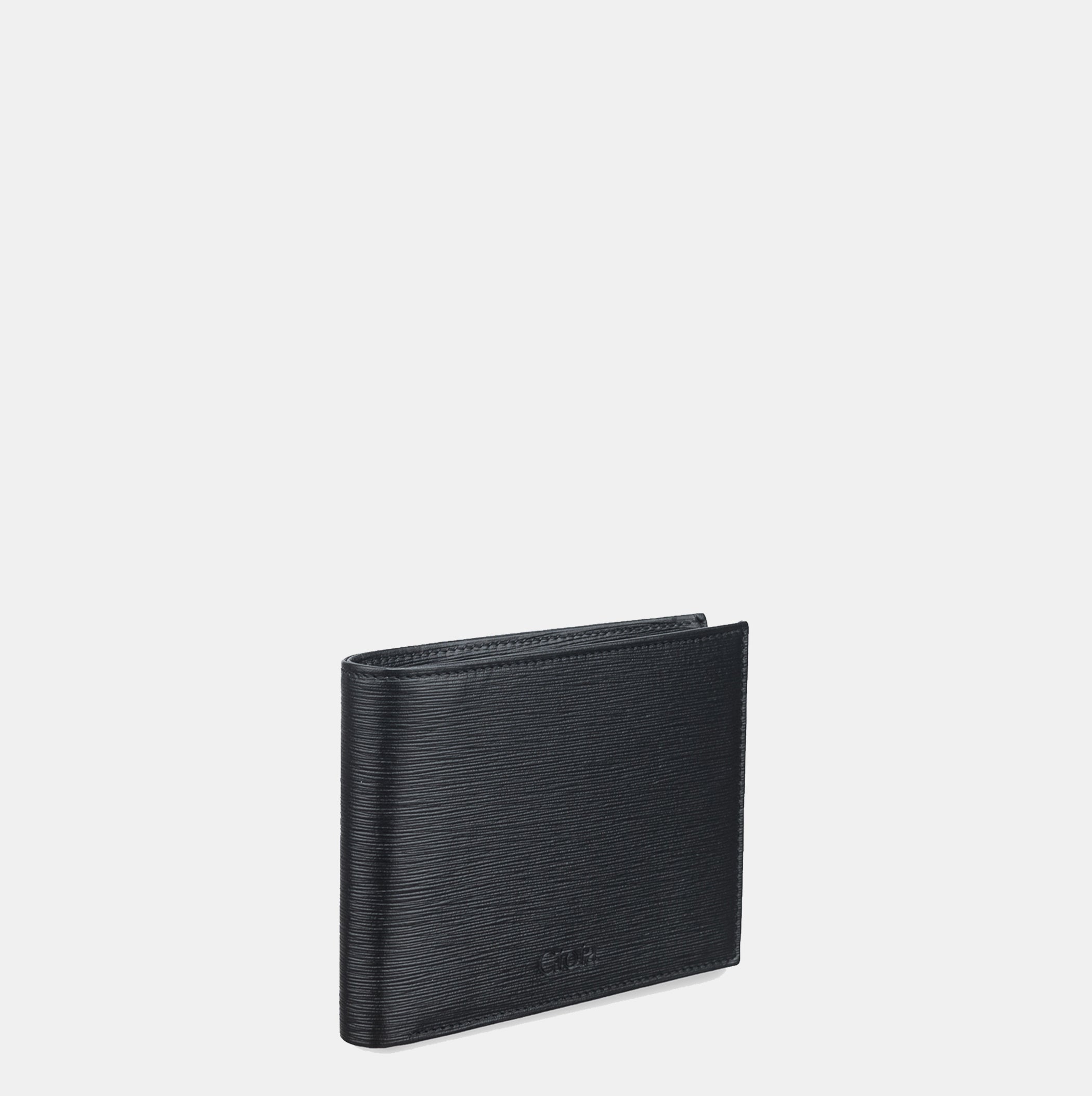 Saffiano Bifold Wallet with Coin Case#Color_Black