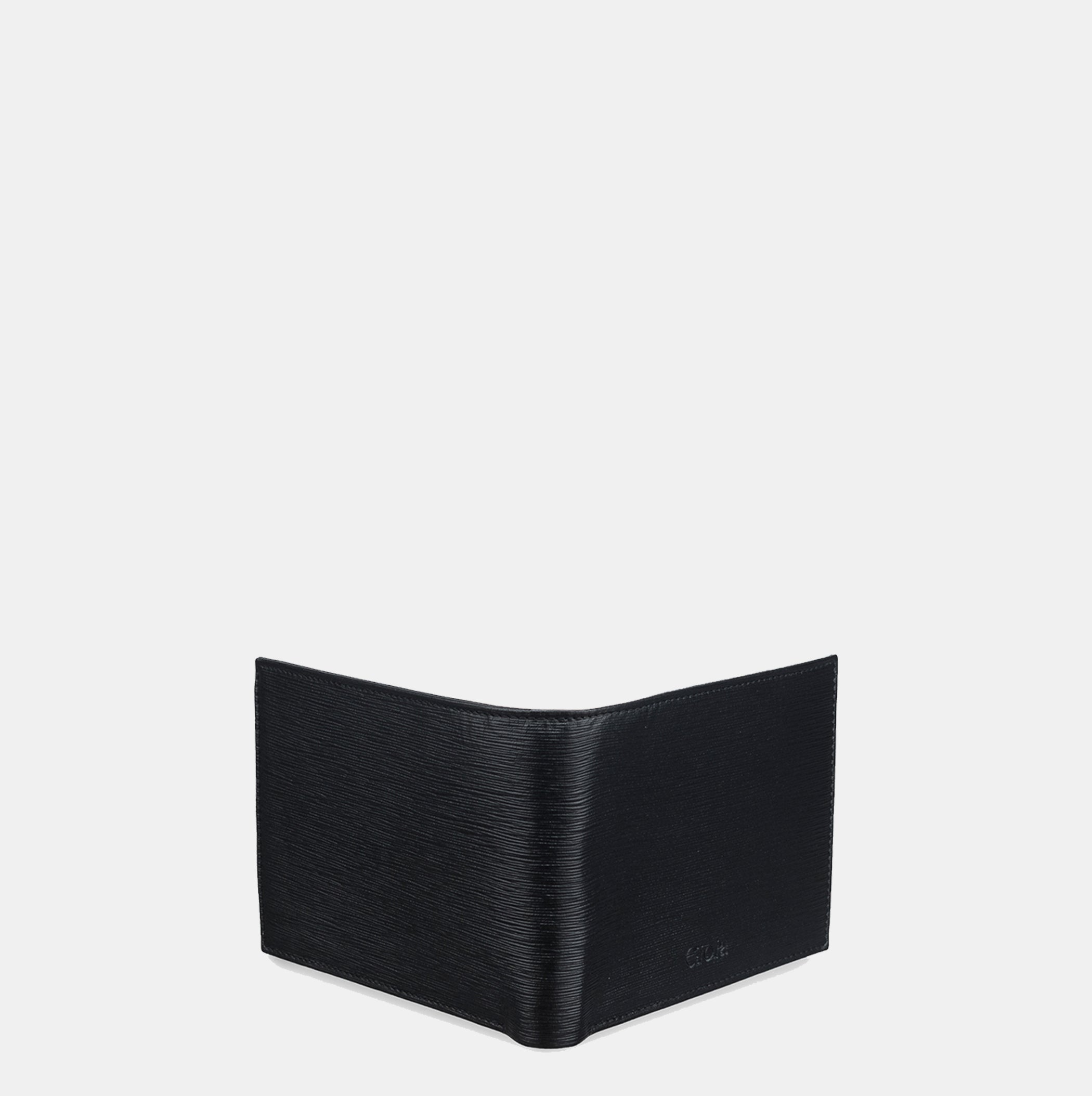 Saffiano Bifold Wallet with Coin Case#Color_Black