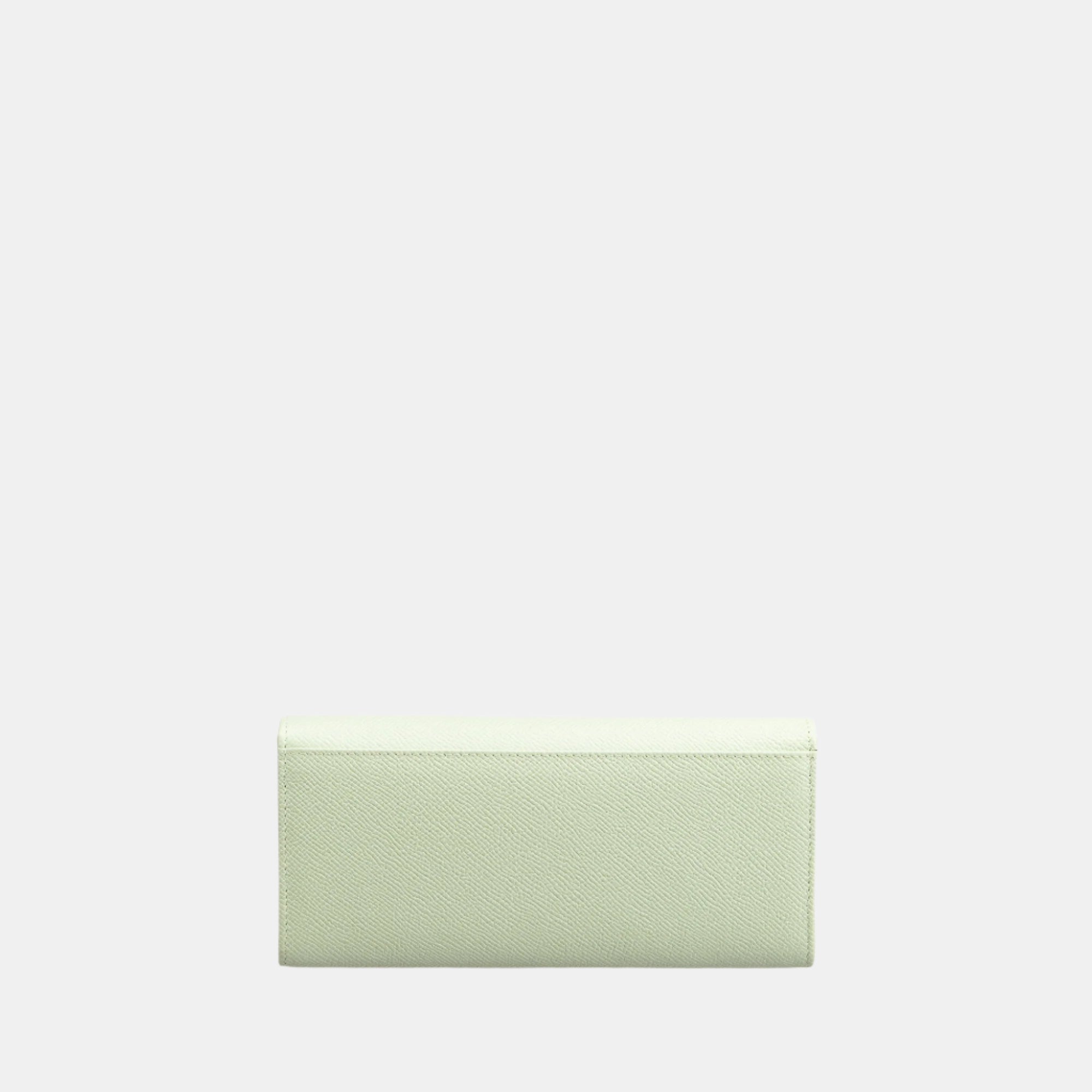 Saffiano Flapover Clutch#Color_Light Green