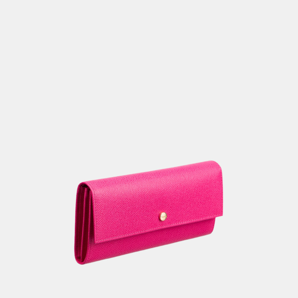 Saffiano Flapover Clutch