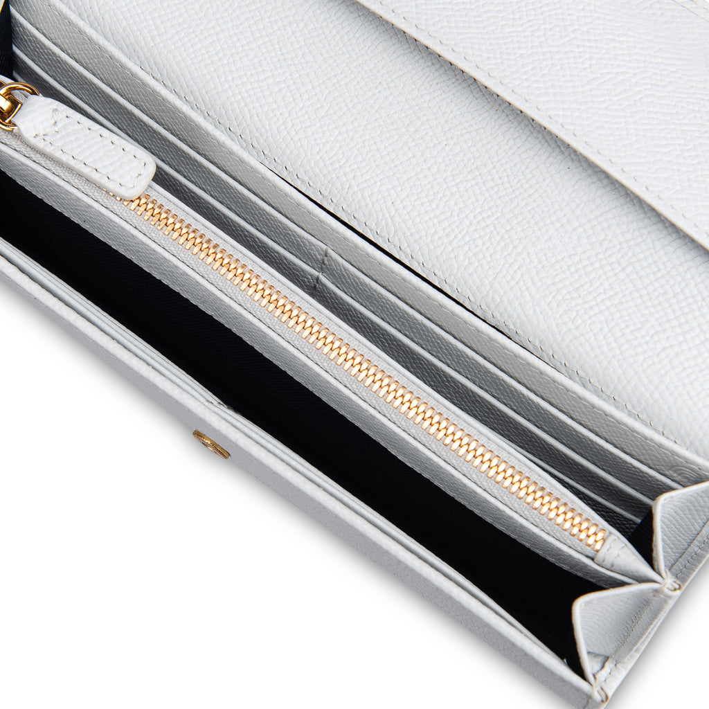 Saffiano Flapover Clutch