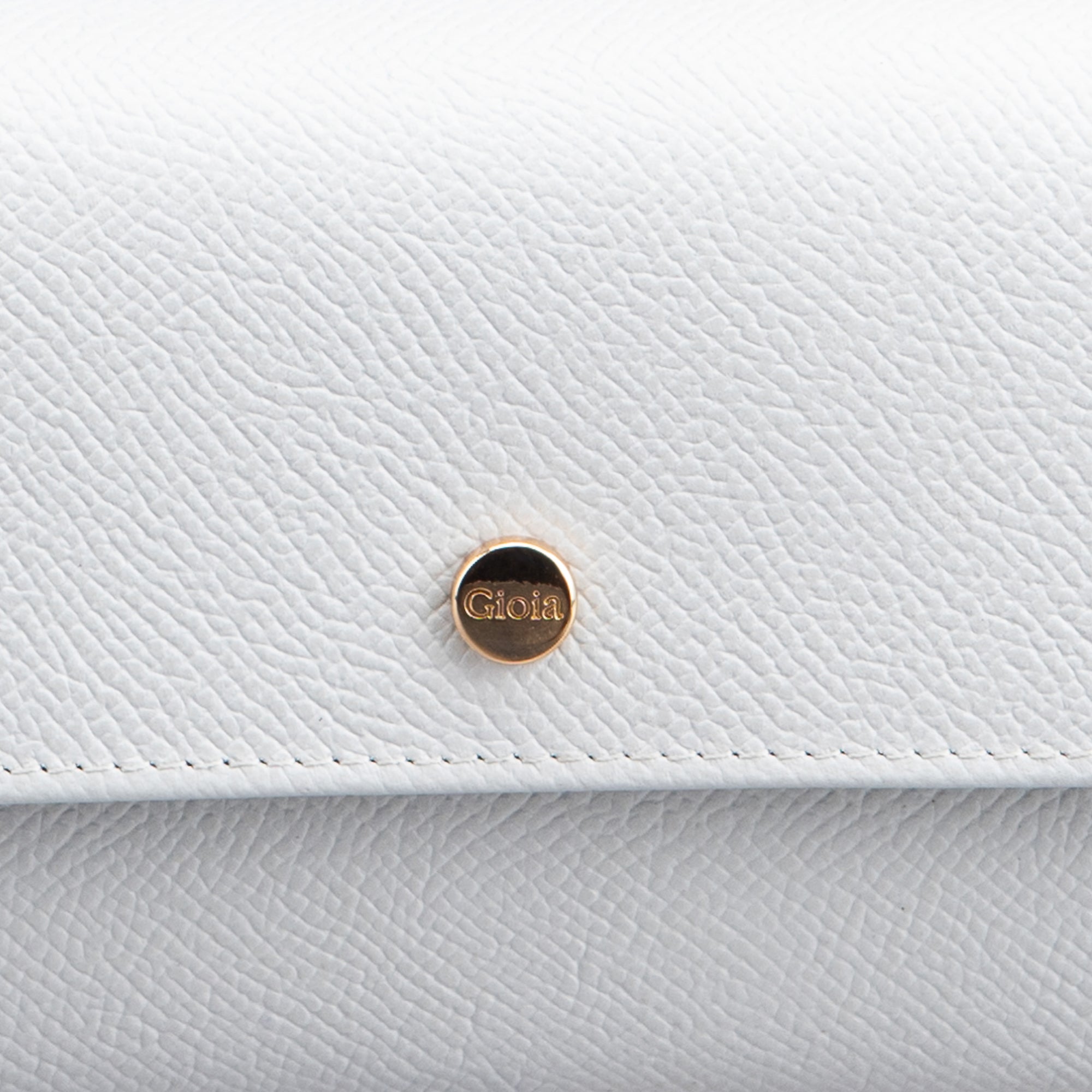 Saffiano Flapover Clutch#Color_Offwhite