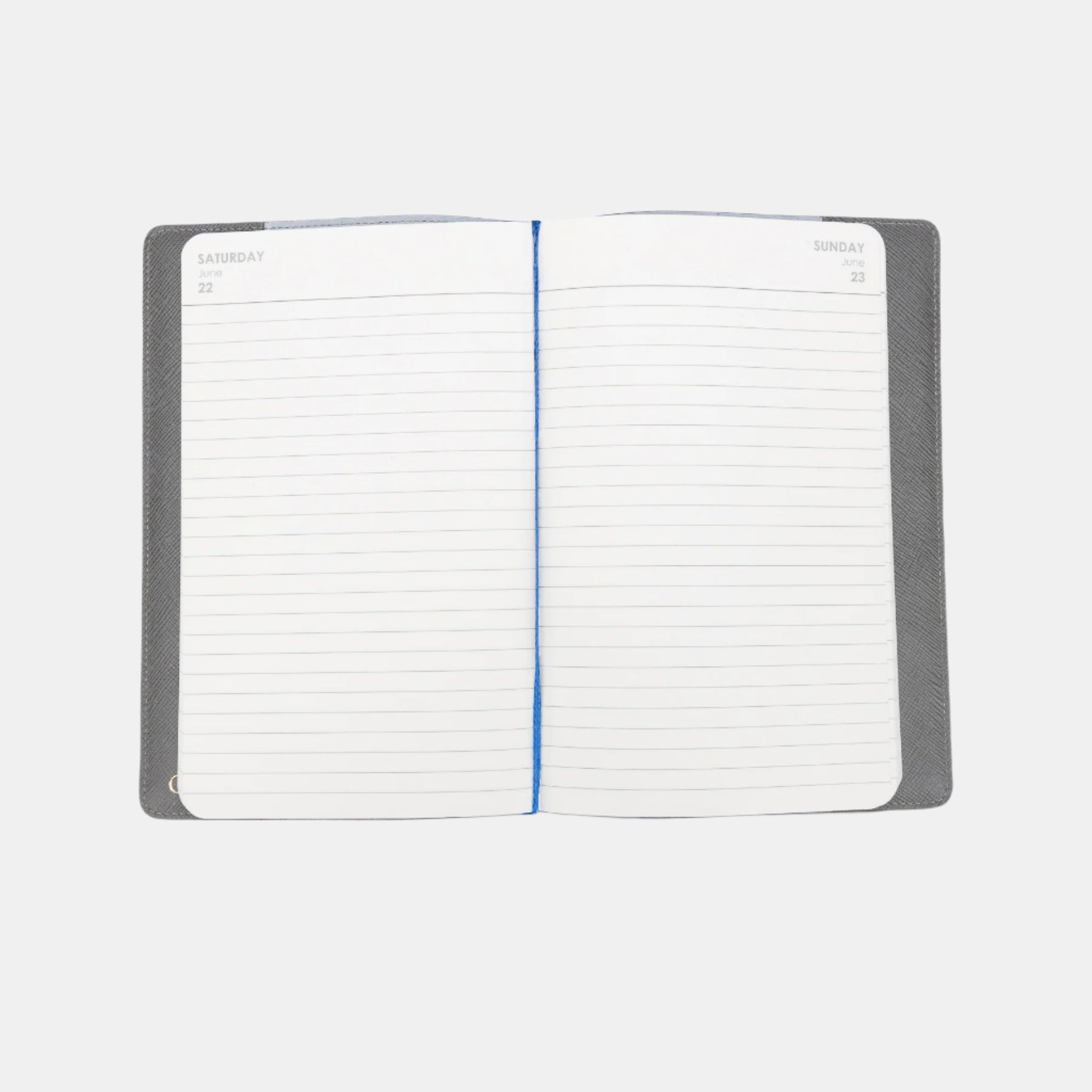 Saffiano Daily Planner 2026#Color_Grey