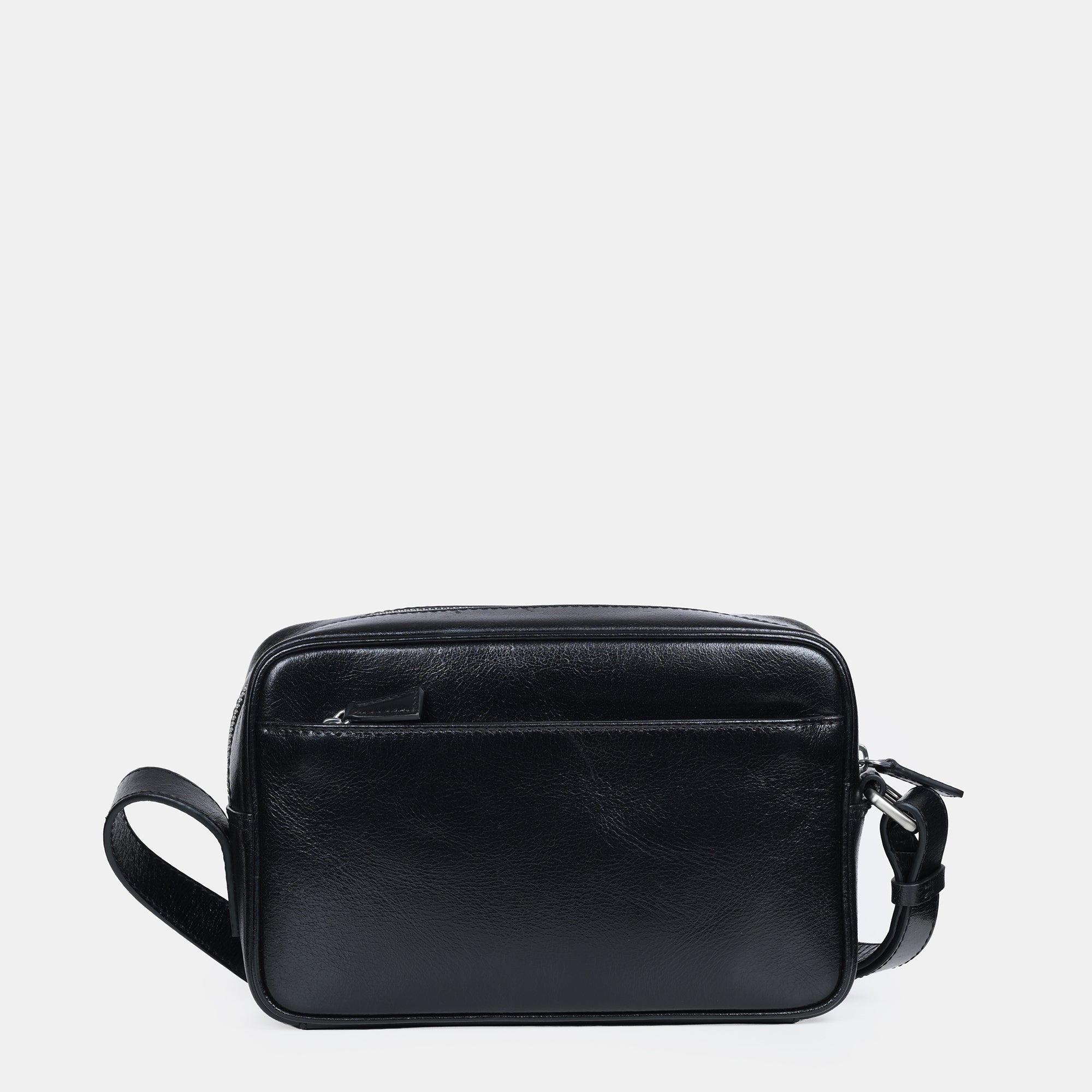 Sergio Leather  Crossbody Bag#Color_Black