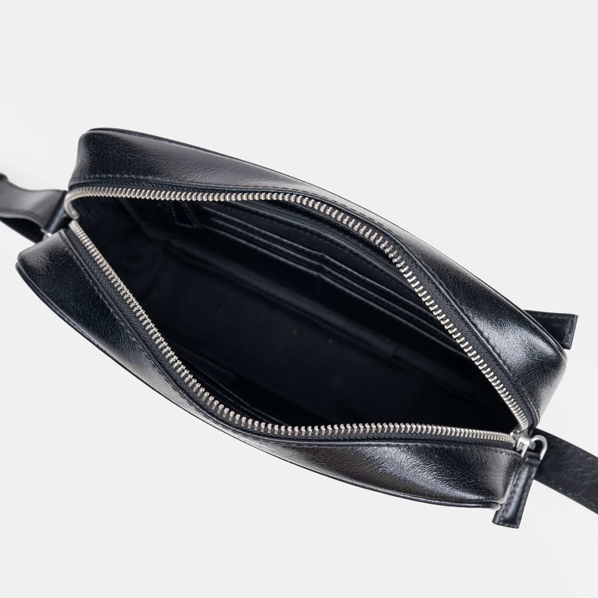 Sergio Leather  Crossbody Bag#Color_Black