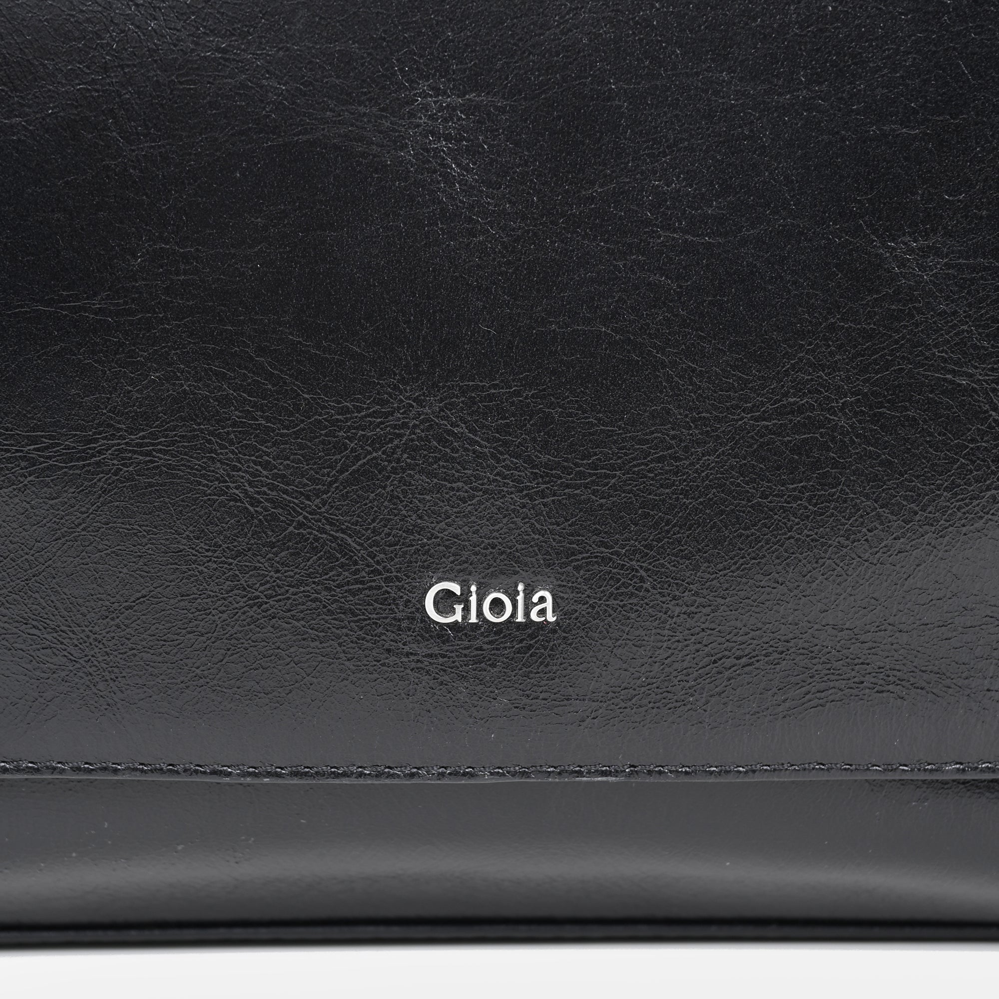 Sergio Leather Messenger Bag#Color_Black