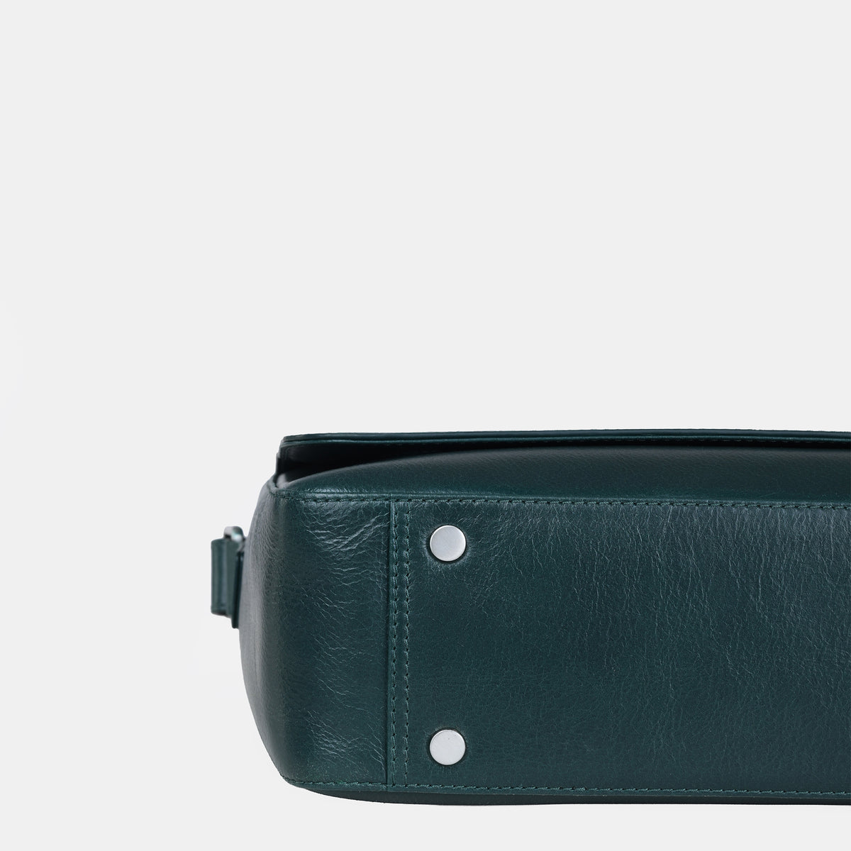Sergio Leather Messenger Bag#Color_Green