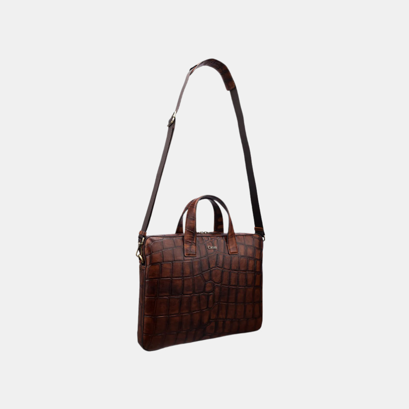 Spalle Coco Laptop Bag#Color_Brown