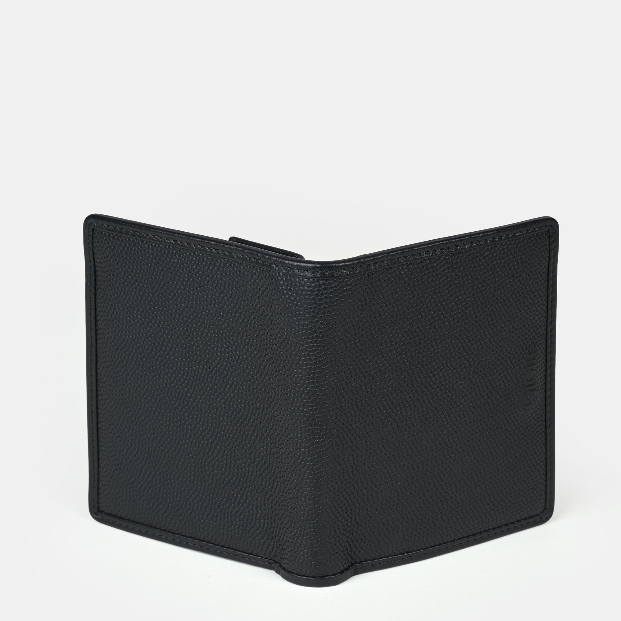 Enzo Bifold Wallet 4 cc with Coin Case#Color_Black