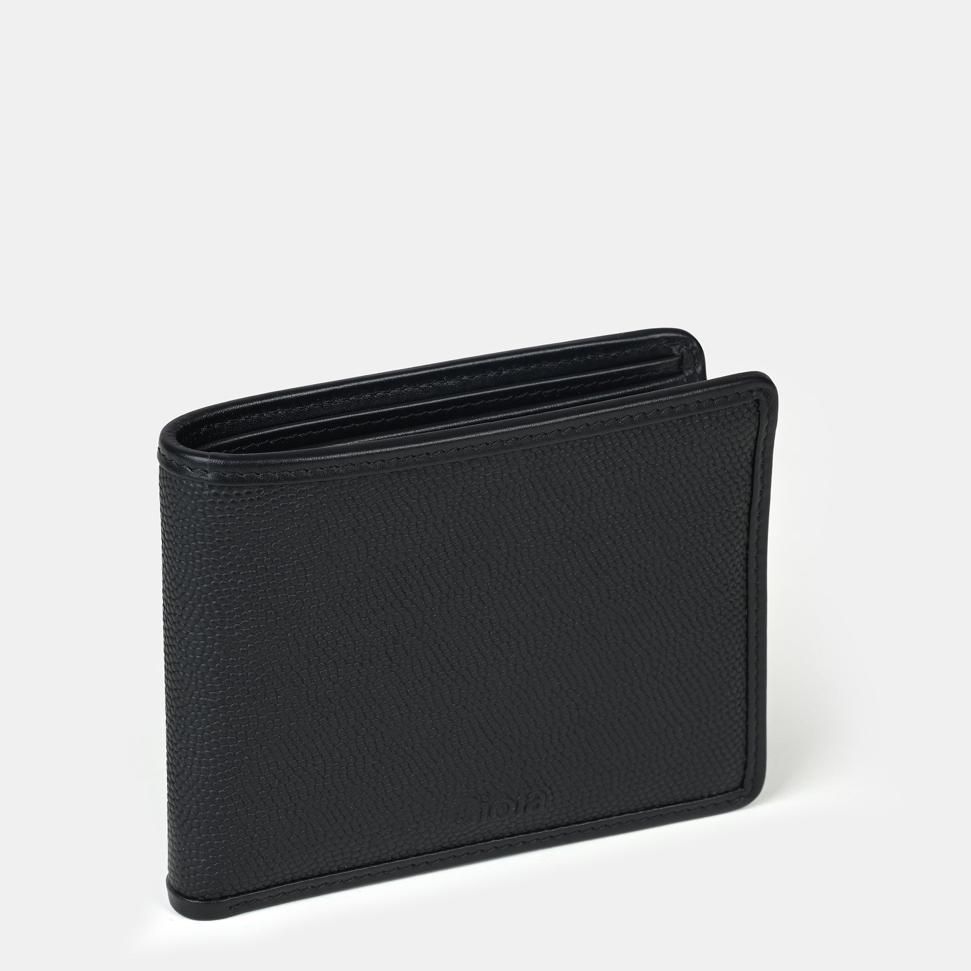Enzo Bifold Wallet 10 cc with ID Insert#Color_Black