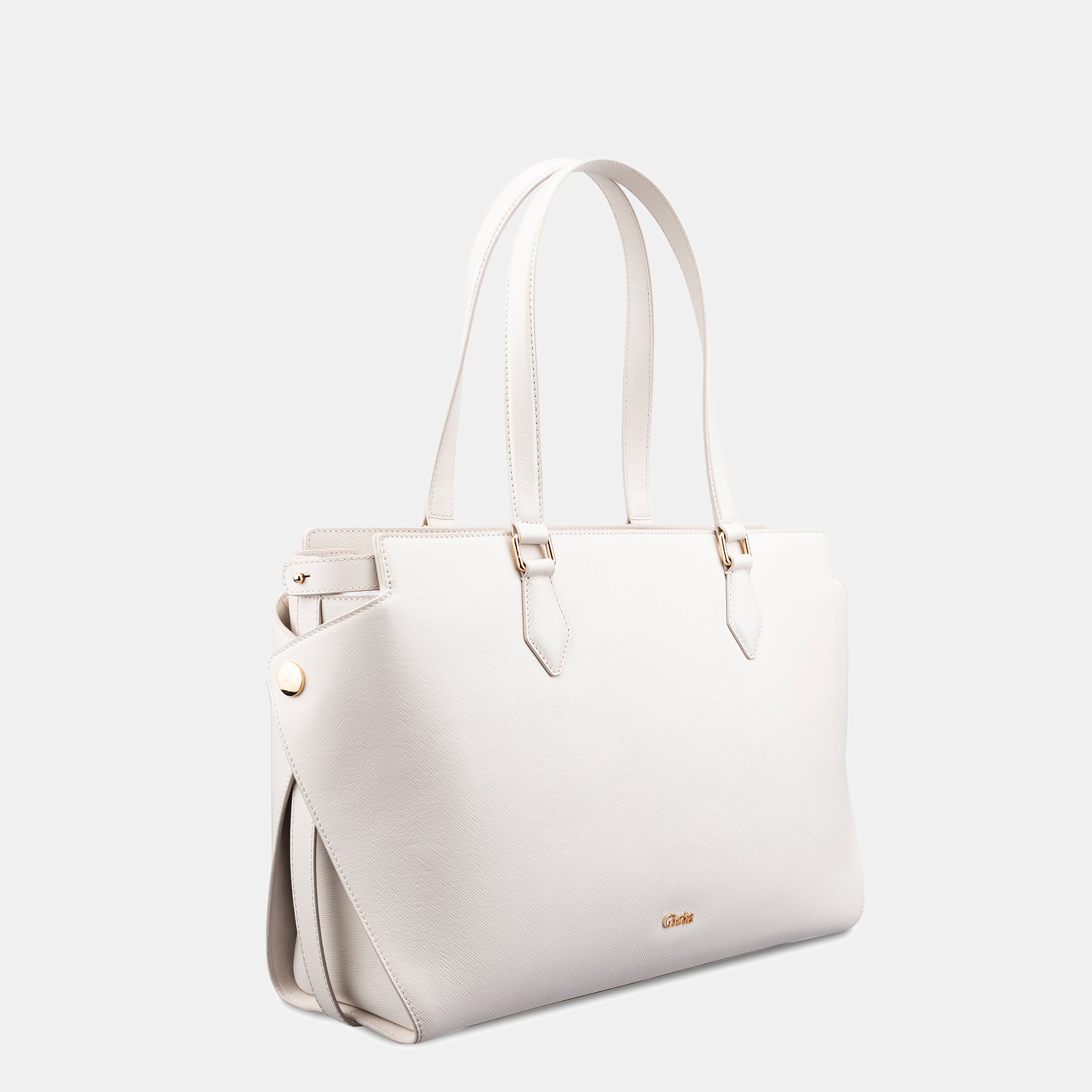Valeria Grande Tote#Color_White
