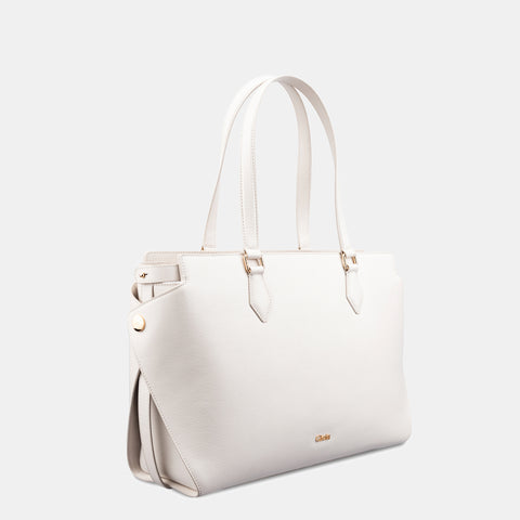 Valeria Grande Tote#Color_White