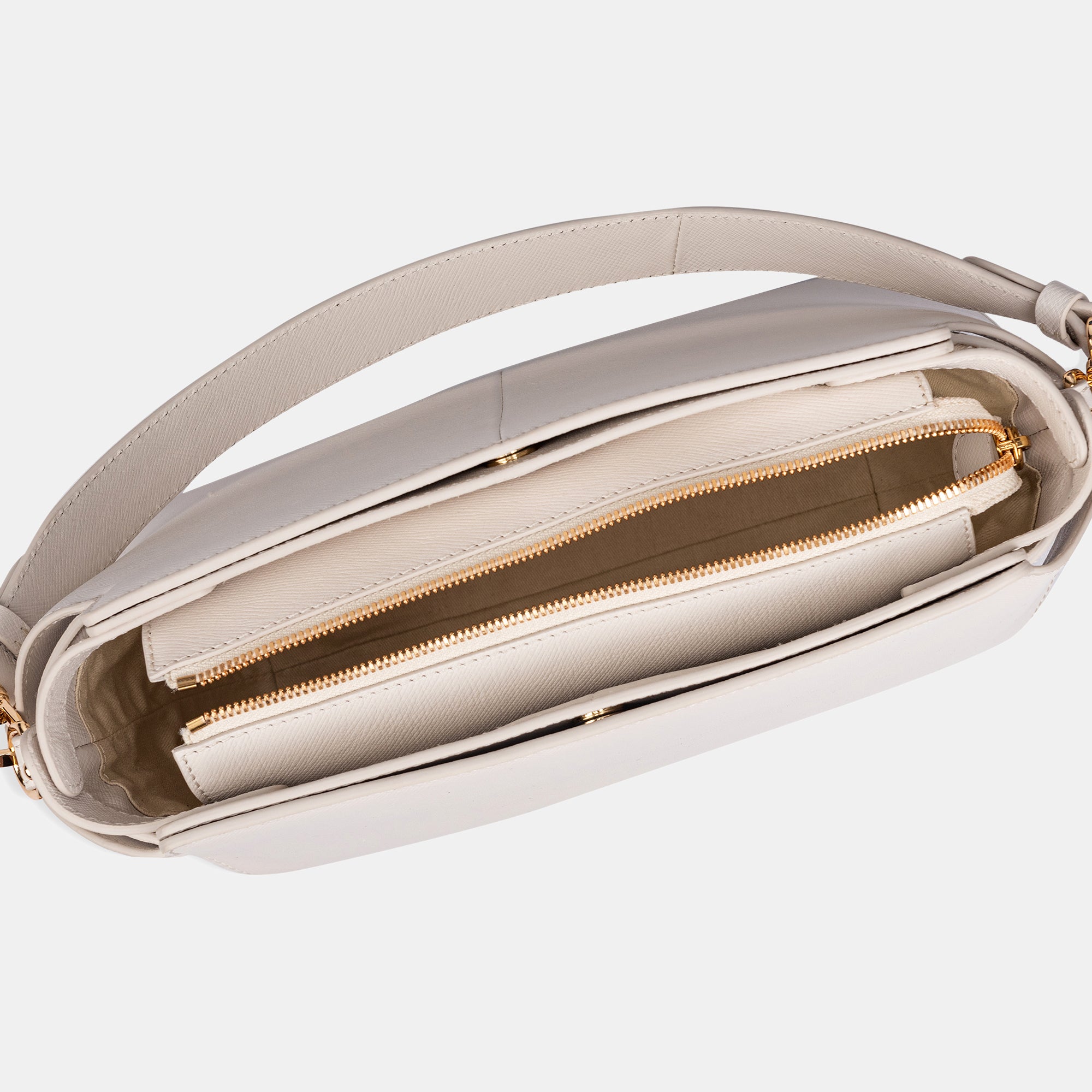 Valeria Medium Multiway Crossbody#Color_White