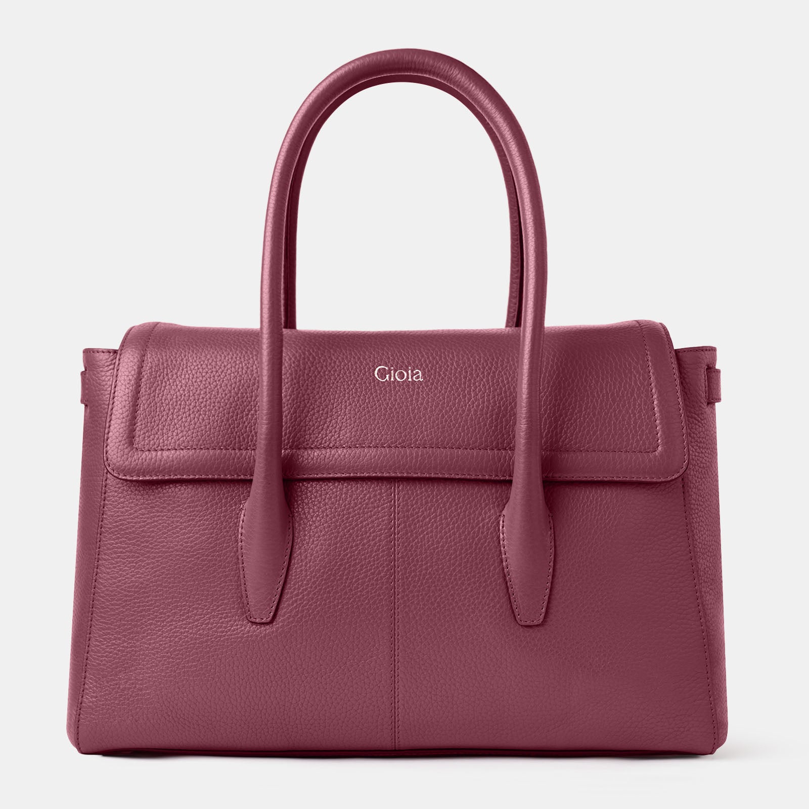 Anna Flapover Tote#Color_Dark Cherry