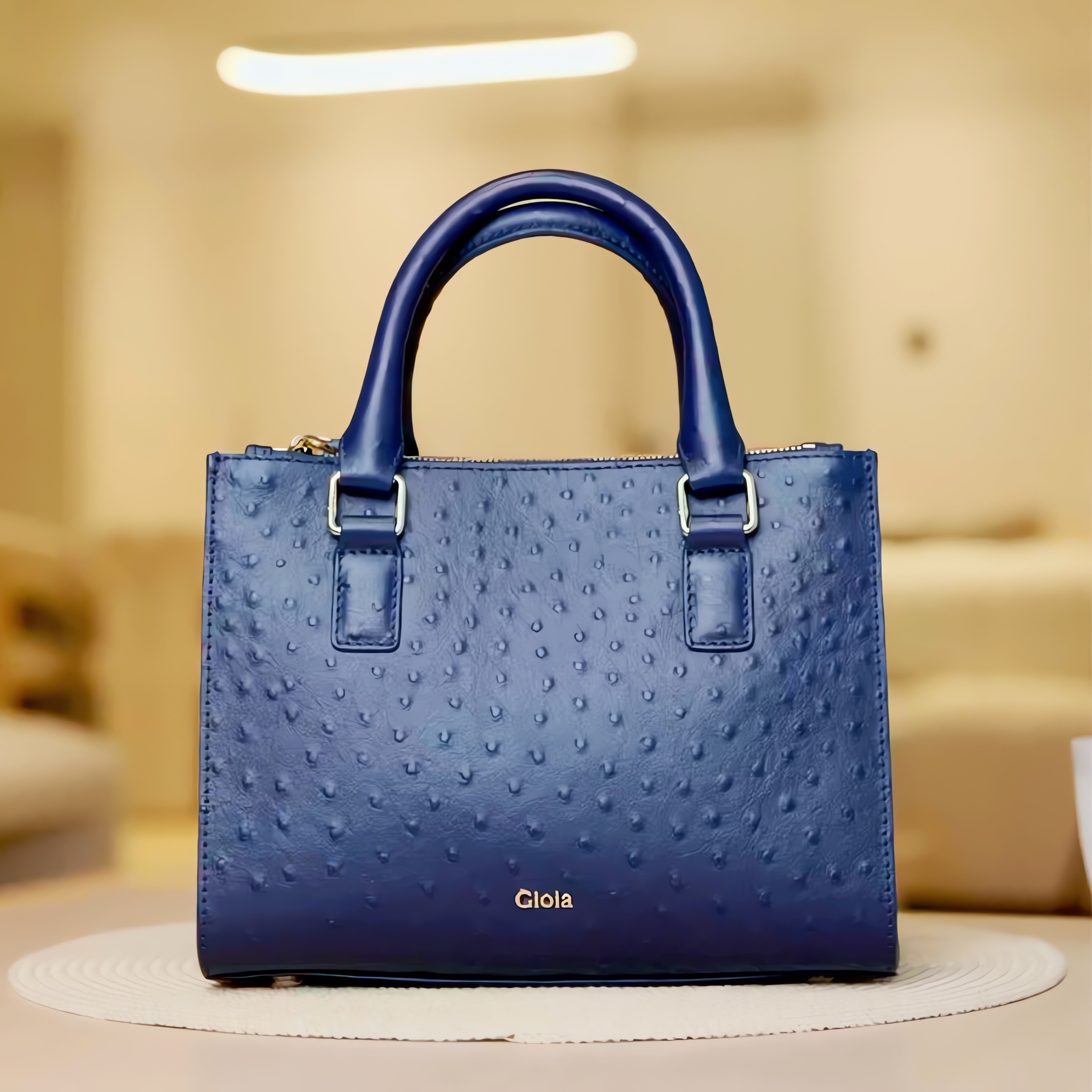 Celine Small Tote#Color_Navy