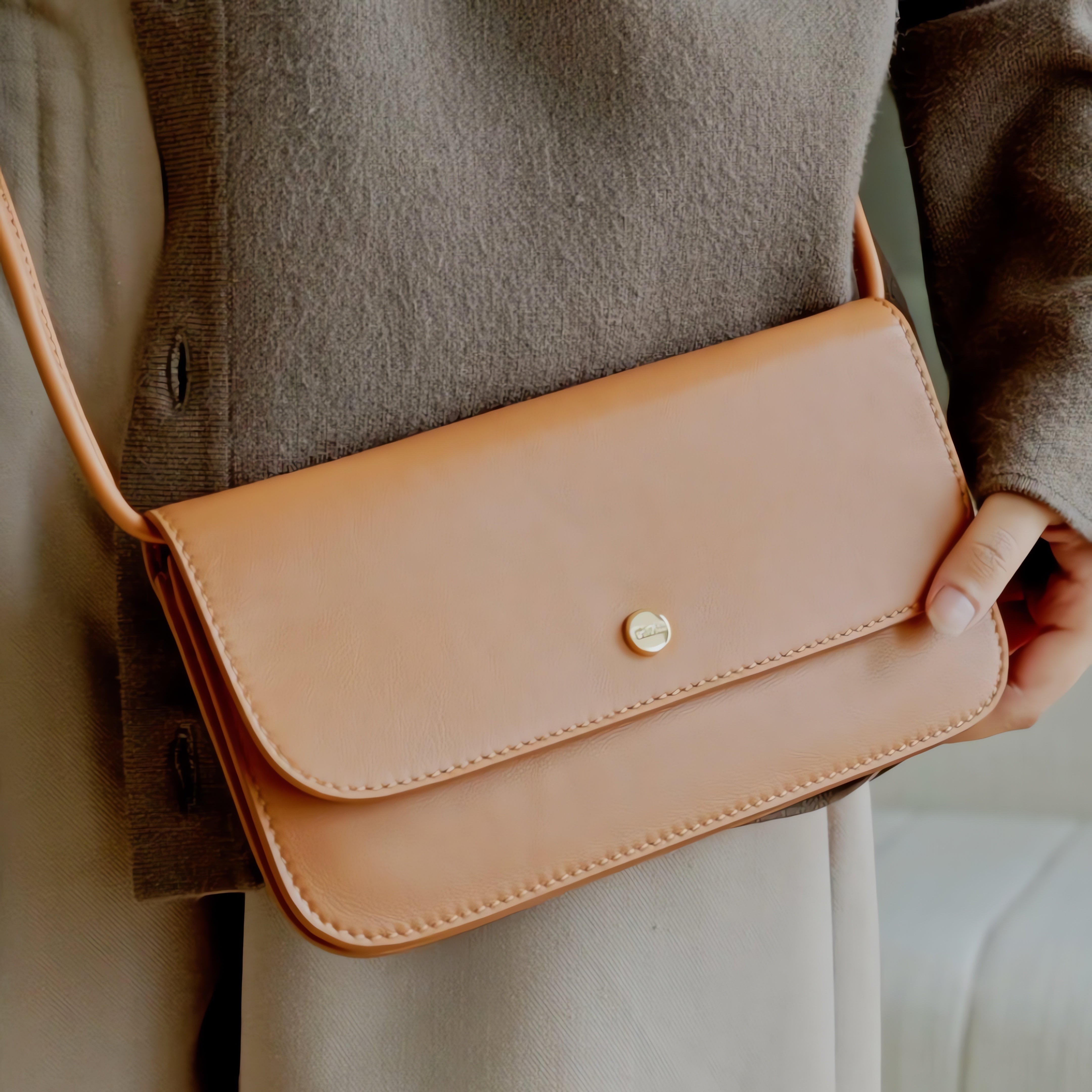 Pauline Mini Bag#Color_Tan