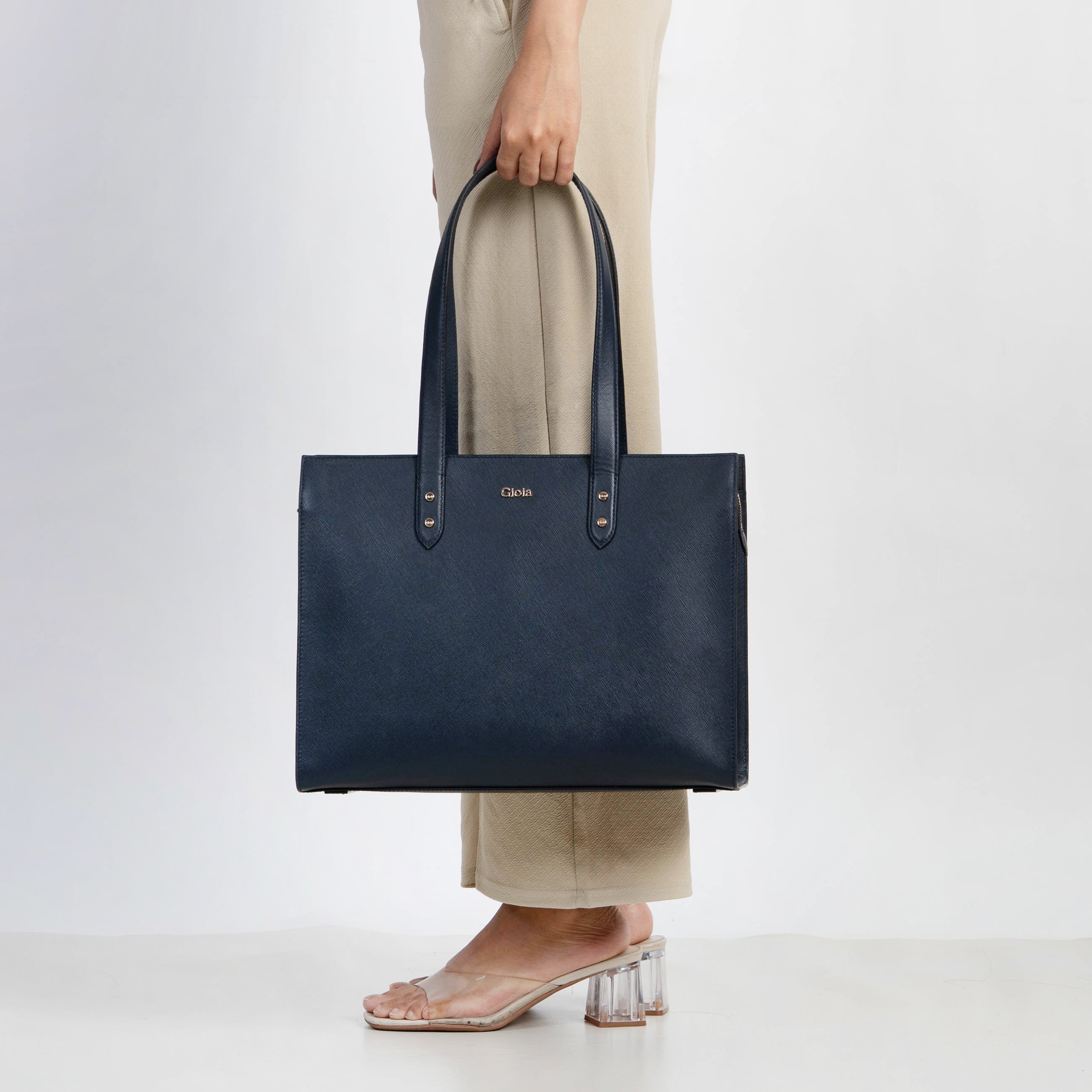 Valeria Tote#Color_Navy