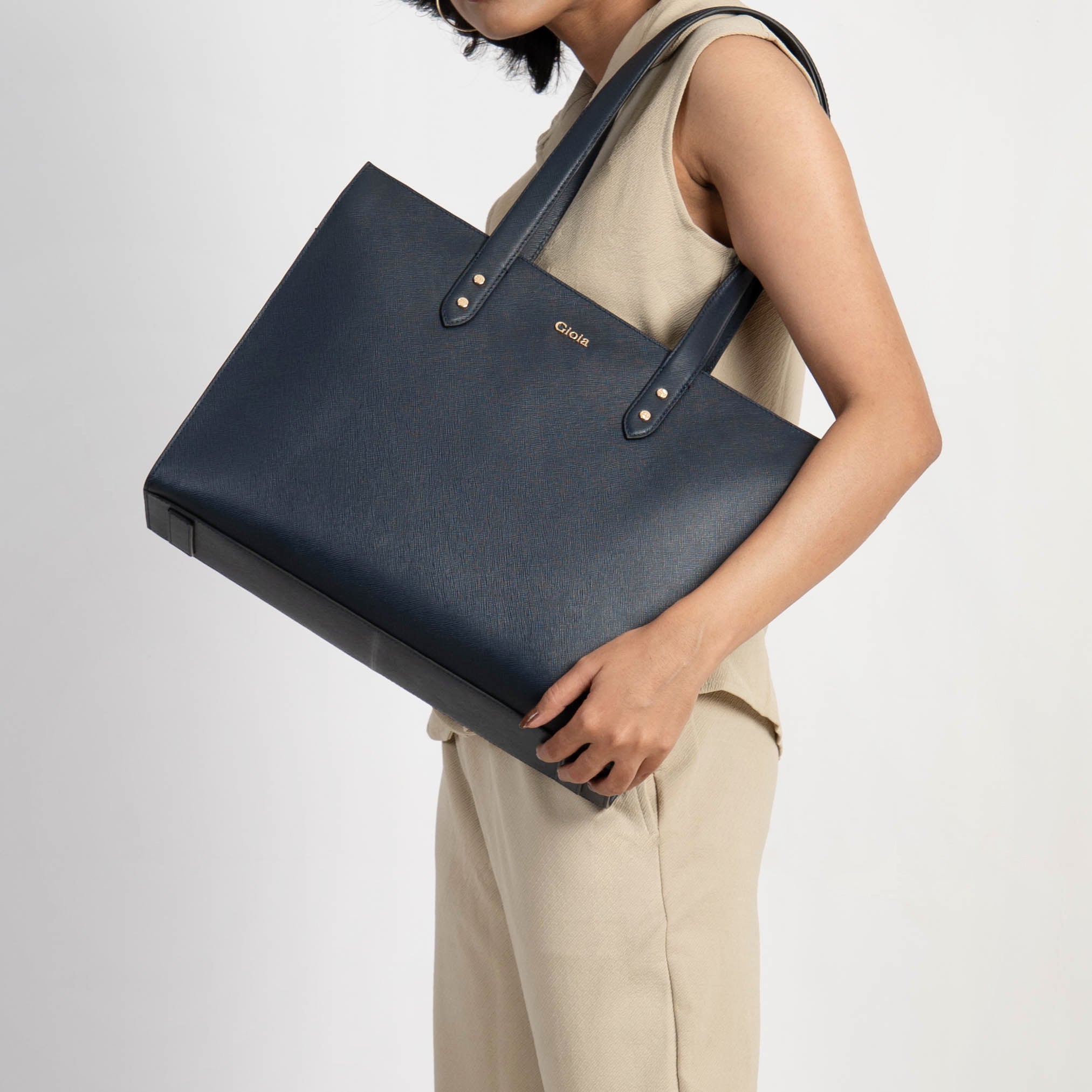 Valeria Tote#Color_Navy