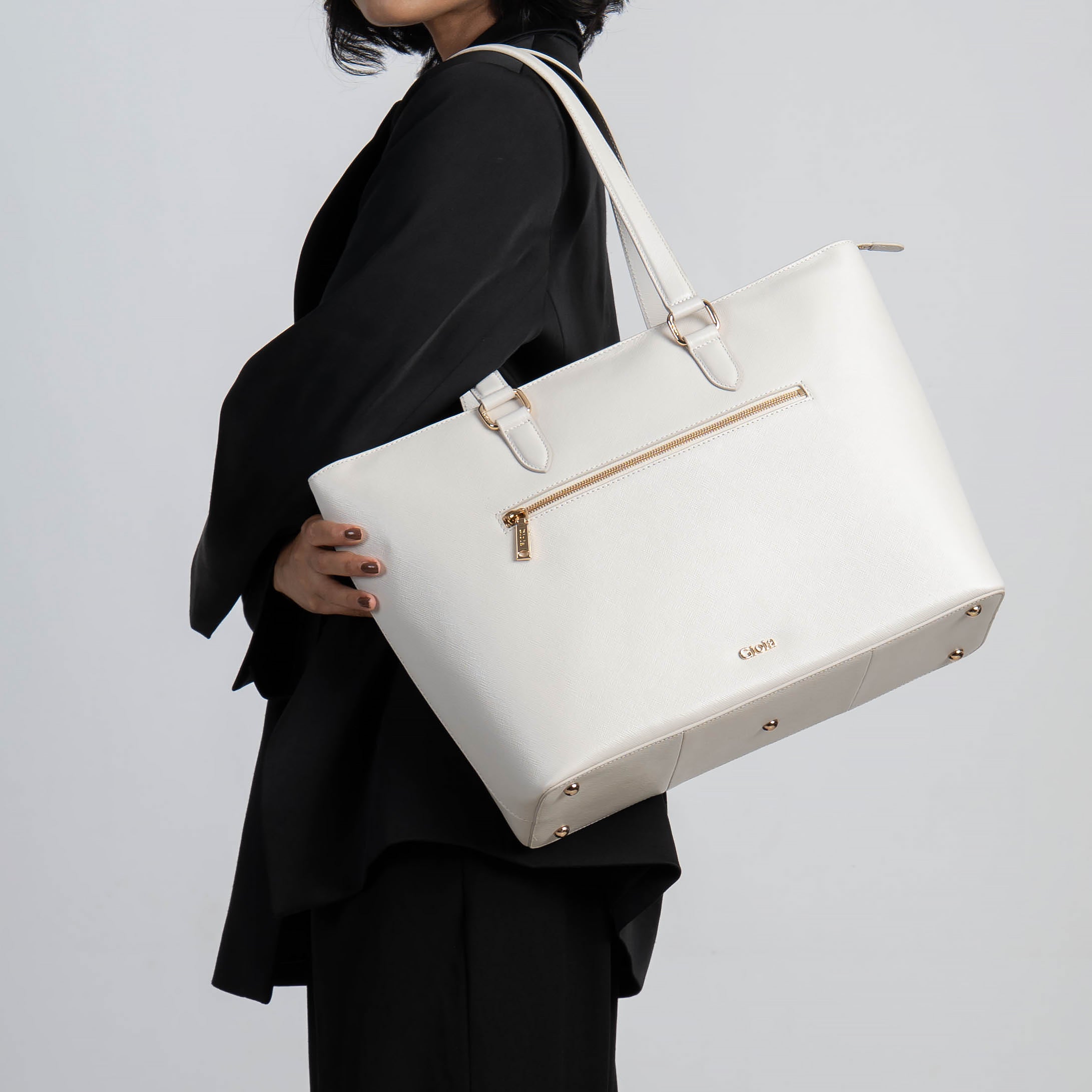 Valeria Work Bag#Color_White