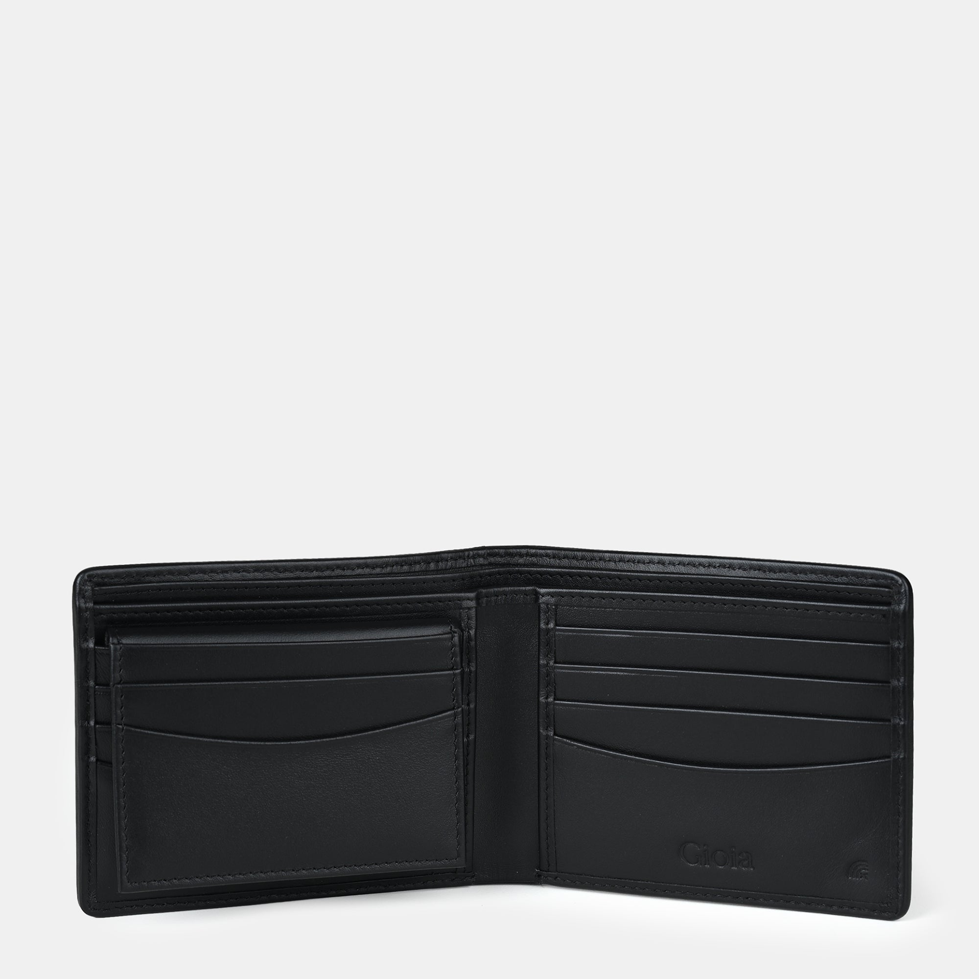 Italian Textured Leather  Bifold Wallet 10 cc with ID Insert