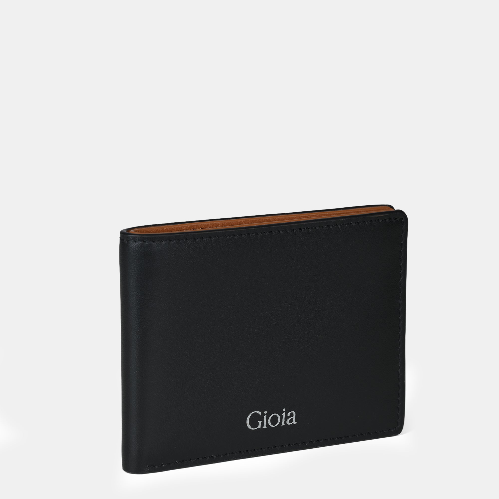 Multi-Color Mini Bifold  Wallet 6cc#Color_Black-tan